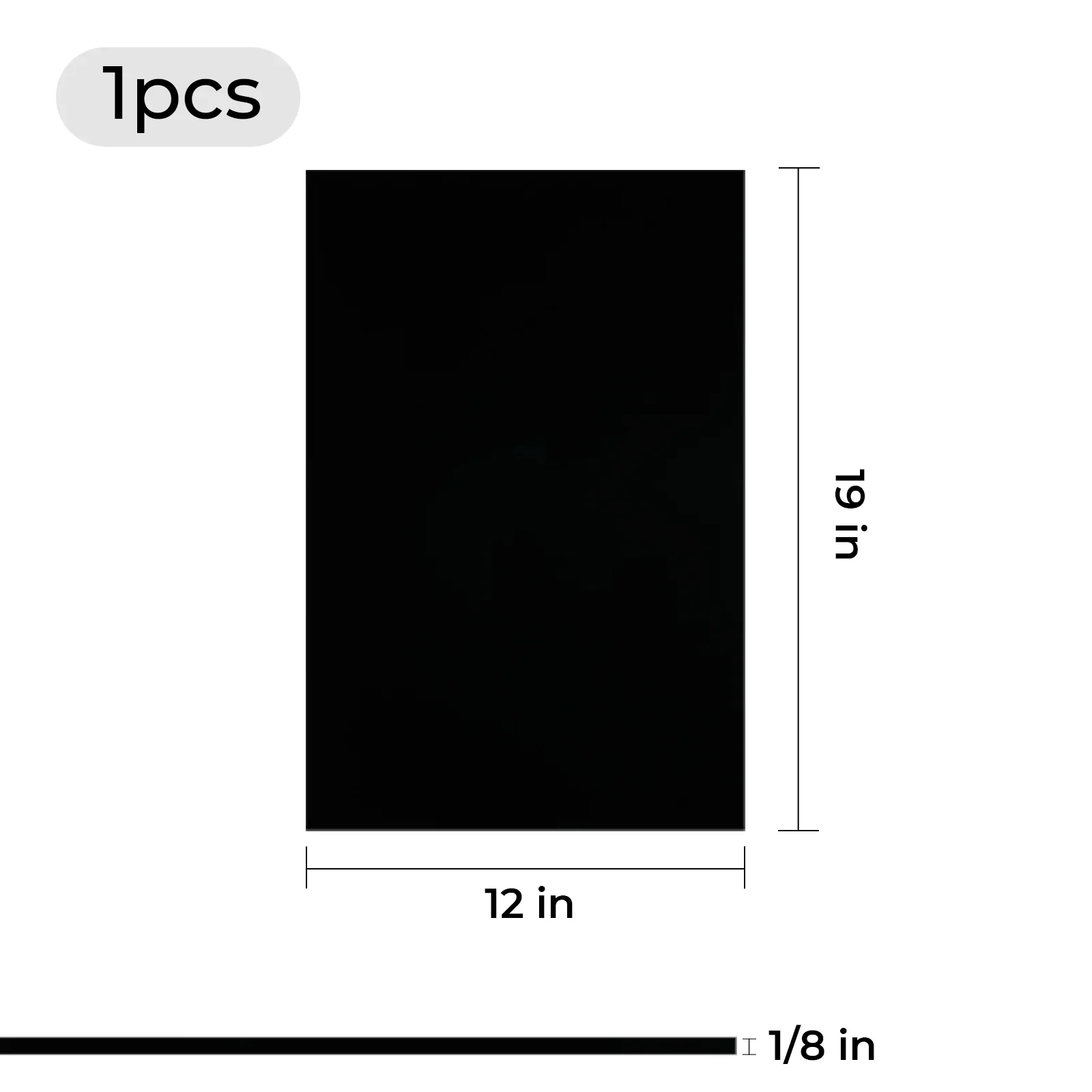3mmx30cmx48cm Black Acrylic Sheet for Diode Laser Cutting (1pcs) - Image 3