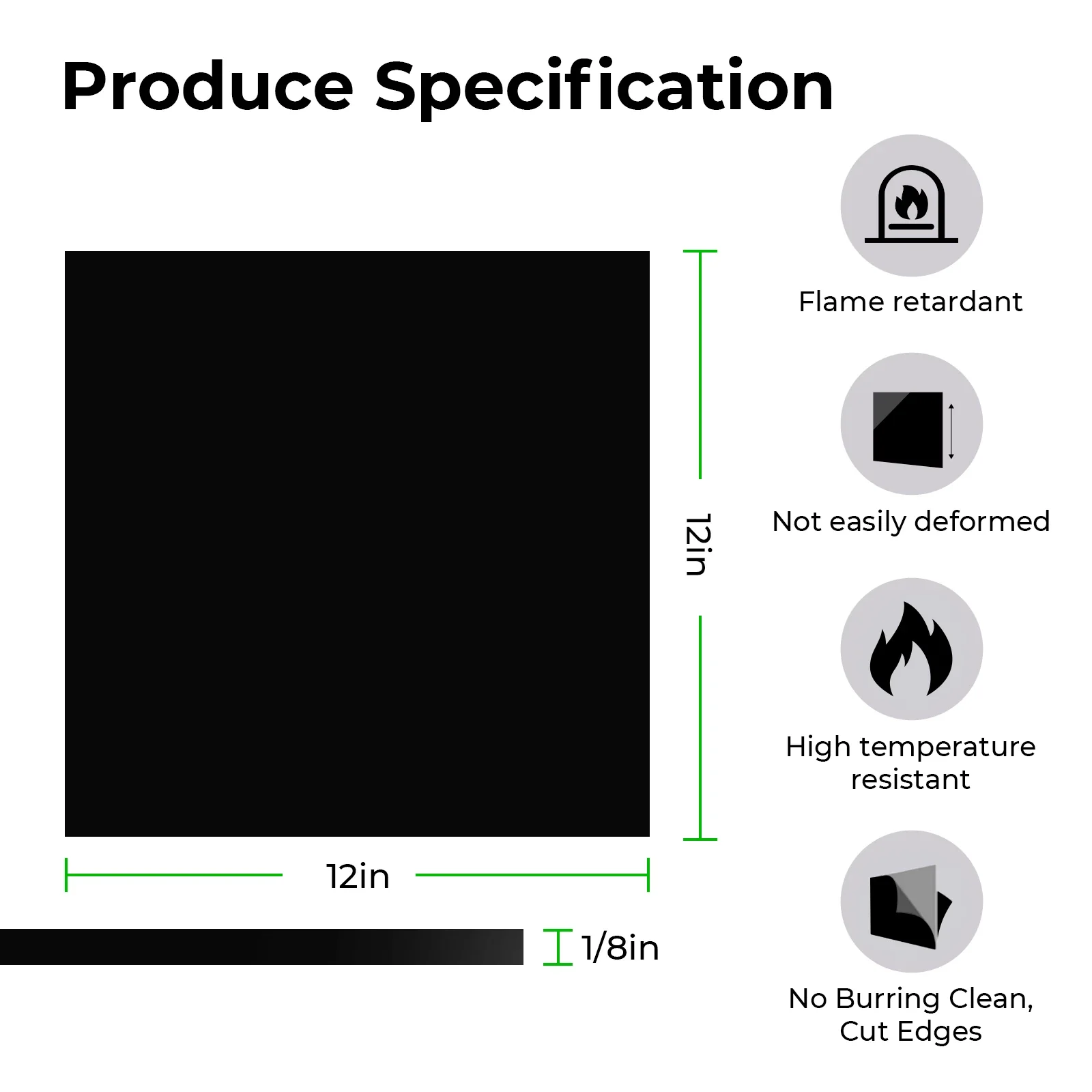 3mm Black Fire Retardant Acrylic Sheet for Diode Laser Cutting (3pcs) - Image 3