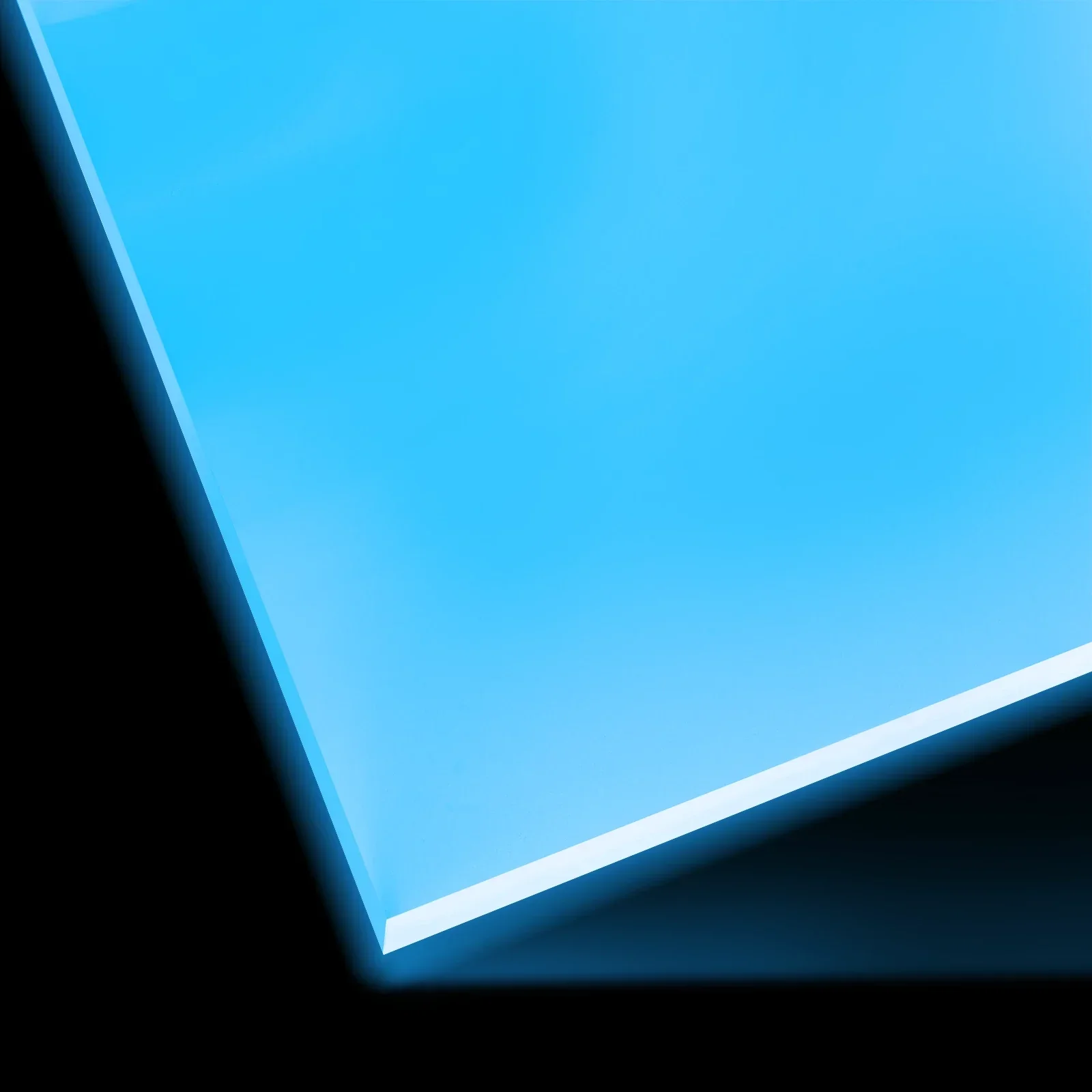 3mm Blue Turquoise Glow in the Dark Acrylic Sheet (3pcs) - Image 3