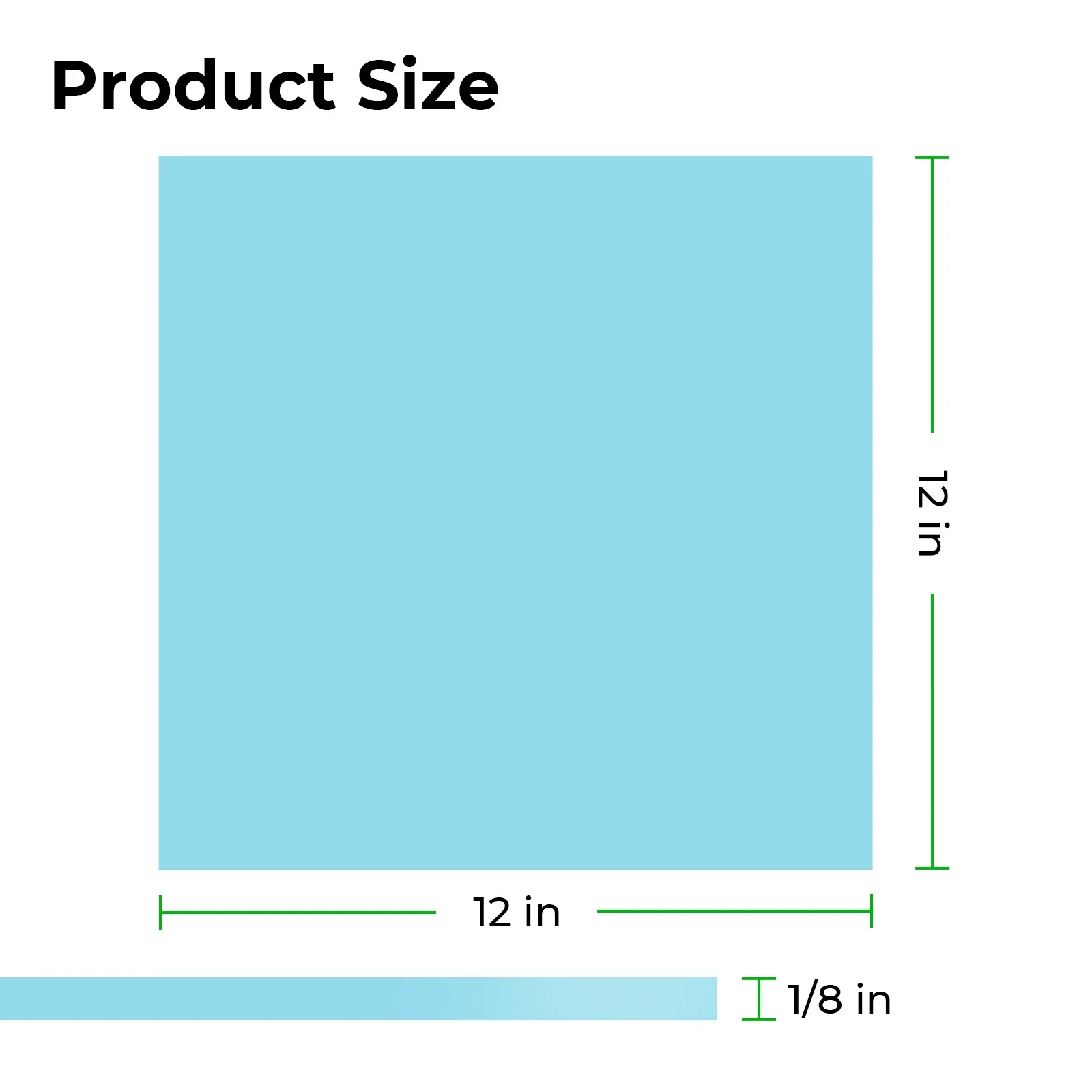 3mm Blue Turquoise Glow in the Dark Acrylic Sheet (3pcs) - Image 5