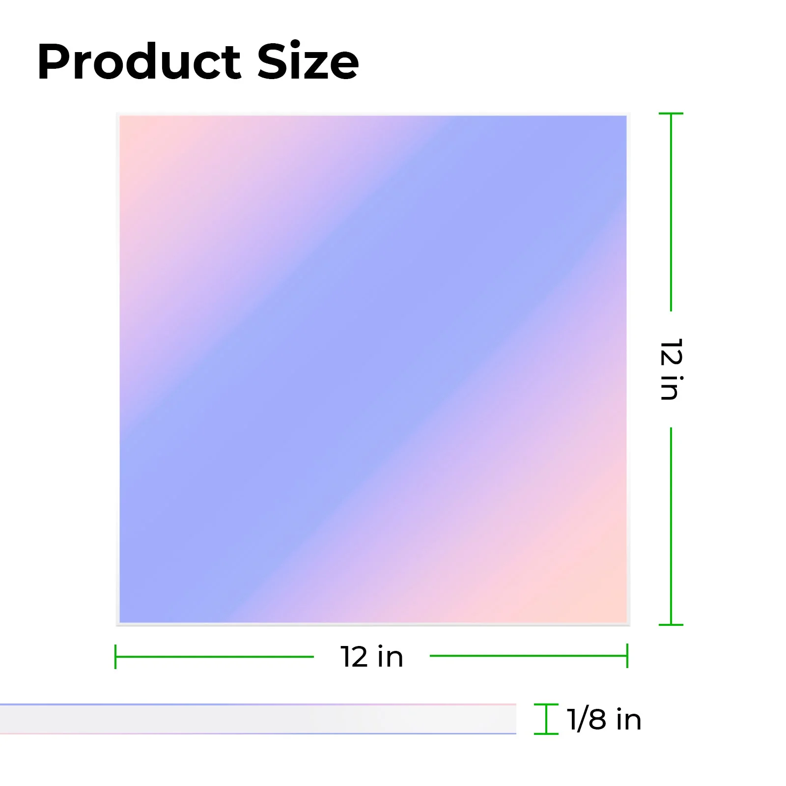 3mm Clear Iridescent Acrylic (3pcs) - Image 6