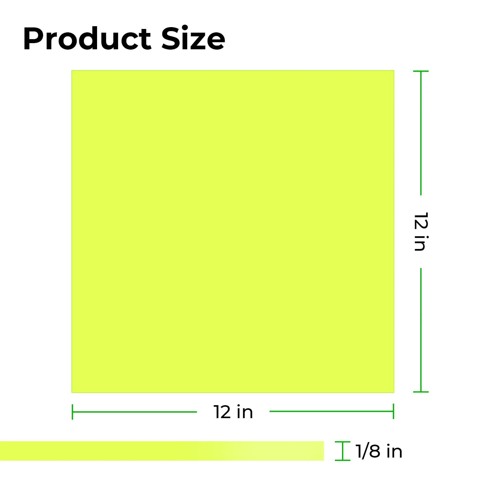 3mm Fluorescent Green Translucent Glossy Acrylic Sheet (3pcs) - Image 3