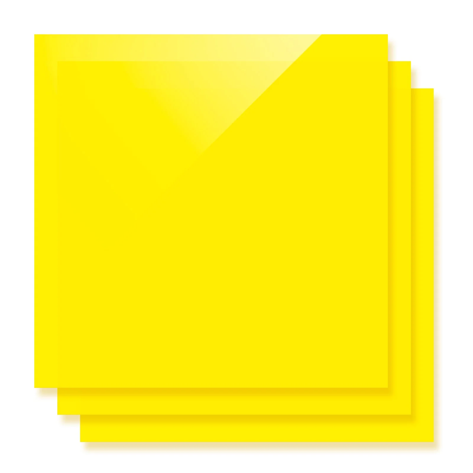 3mm Fluorescent Yellow Translucent Glossy Acrylic Sheet for Diode Laser Cutting (3pcs) - Image 5
