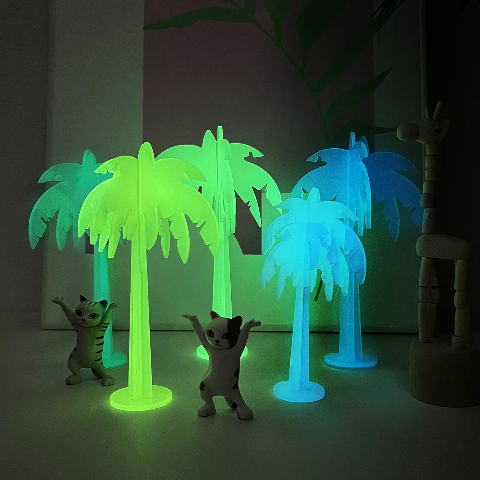 3mm Glow in the Dark Acrylic Sample Set (5pcs) - Image 2