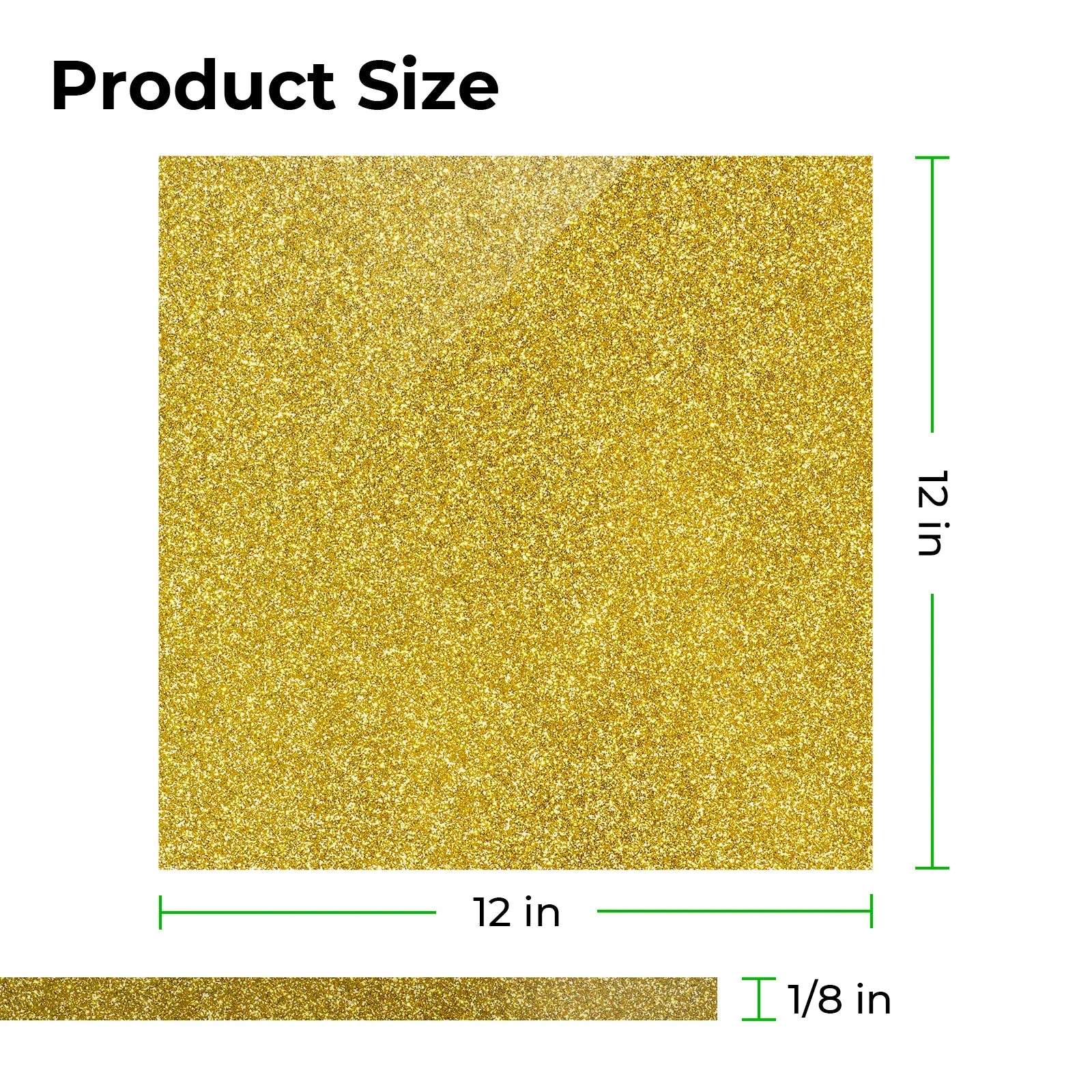 3mm Gold Glitter Opaque Glossy Acrylic Sheet (3pcs) - Image 3
