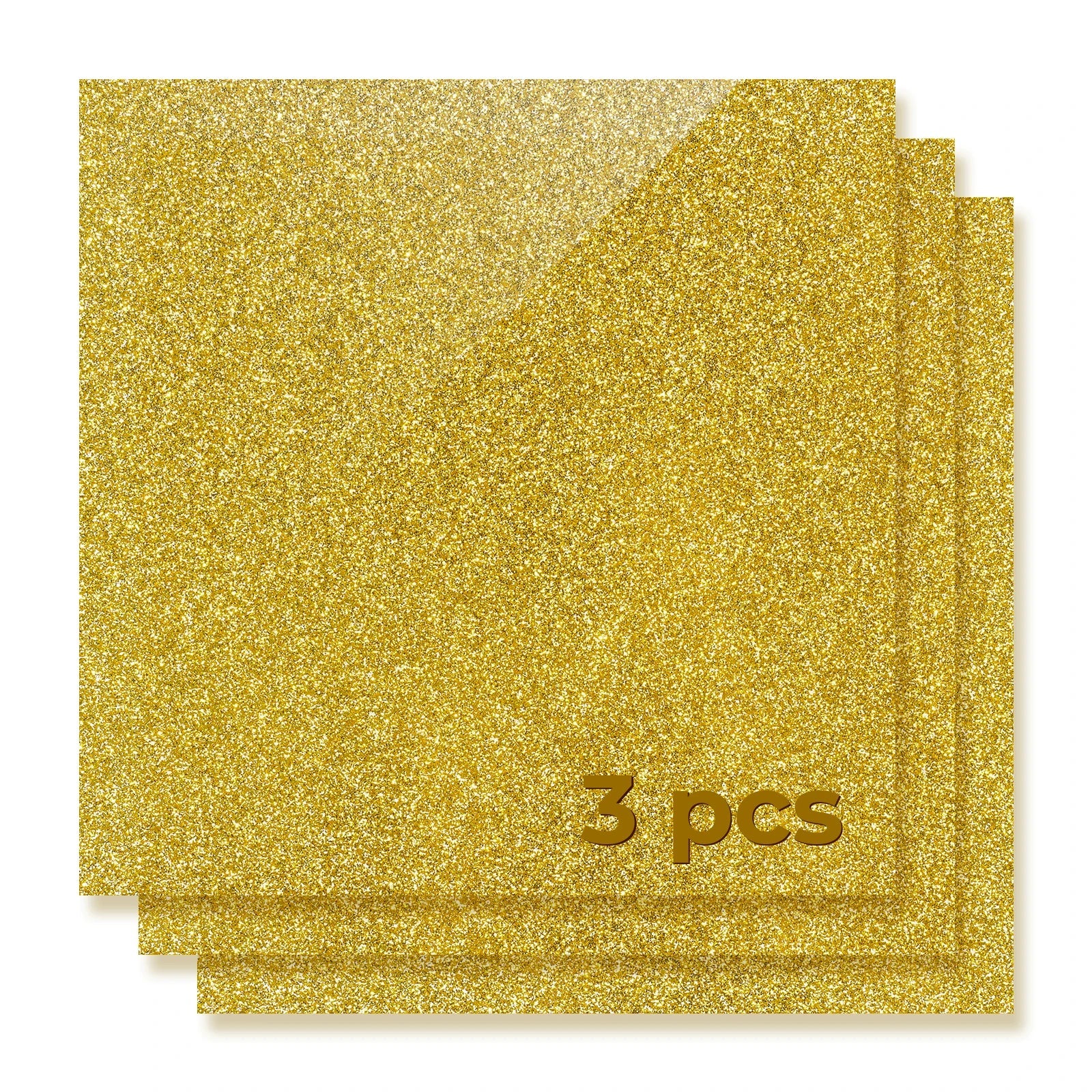 3mm Gold Glitter Opaque Glossy Acrylic Sheet (3pcs) - Image 4