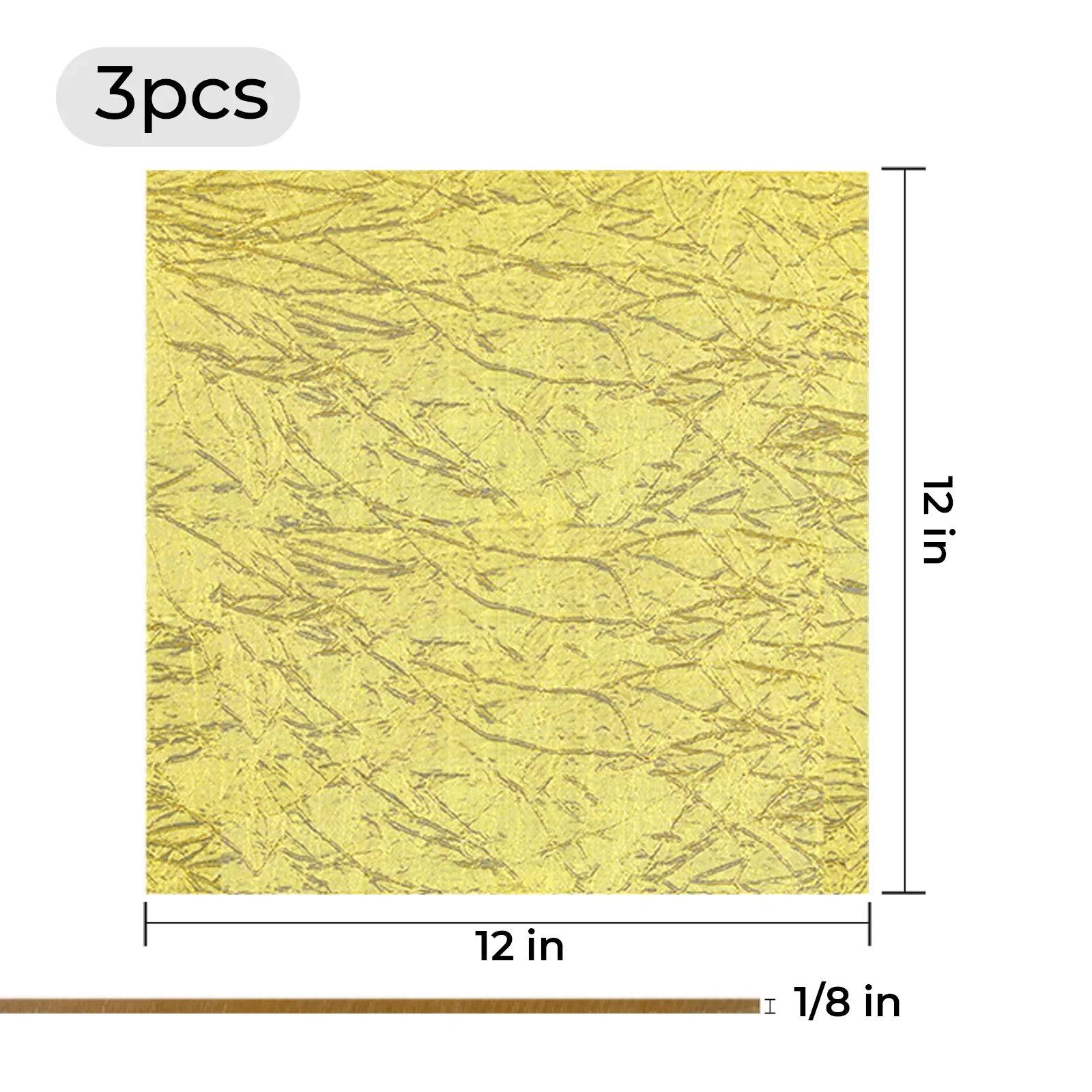 1/8" Gold Metallic Mesh Acrylic Sheet (3pcs) - Image 3