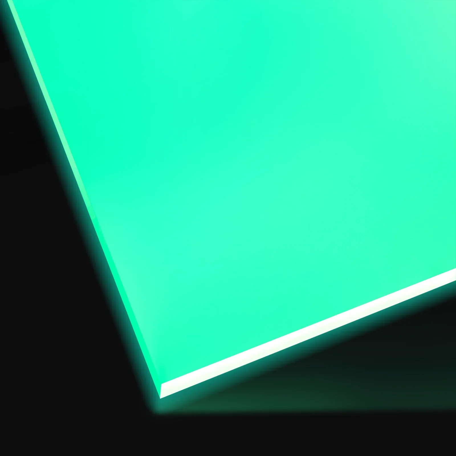 3mm Green Turquoise Glow in the Dark Acrylic Sheet (3pcs) - Image 3