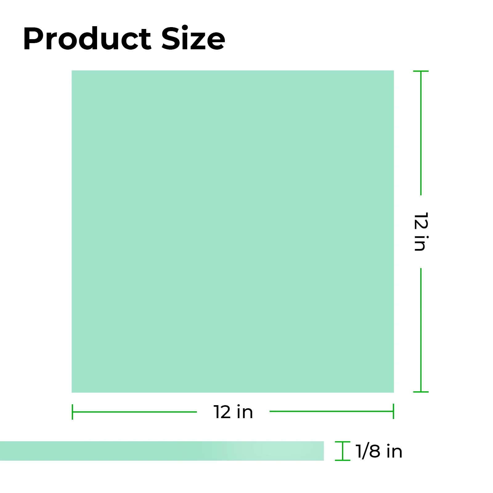 3mm Green Turquoise Glow in the Dark Acrylic Sheet (3pcs) - Image 4