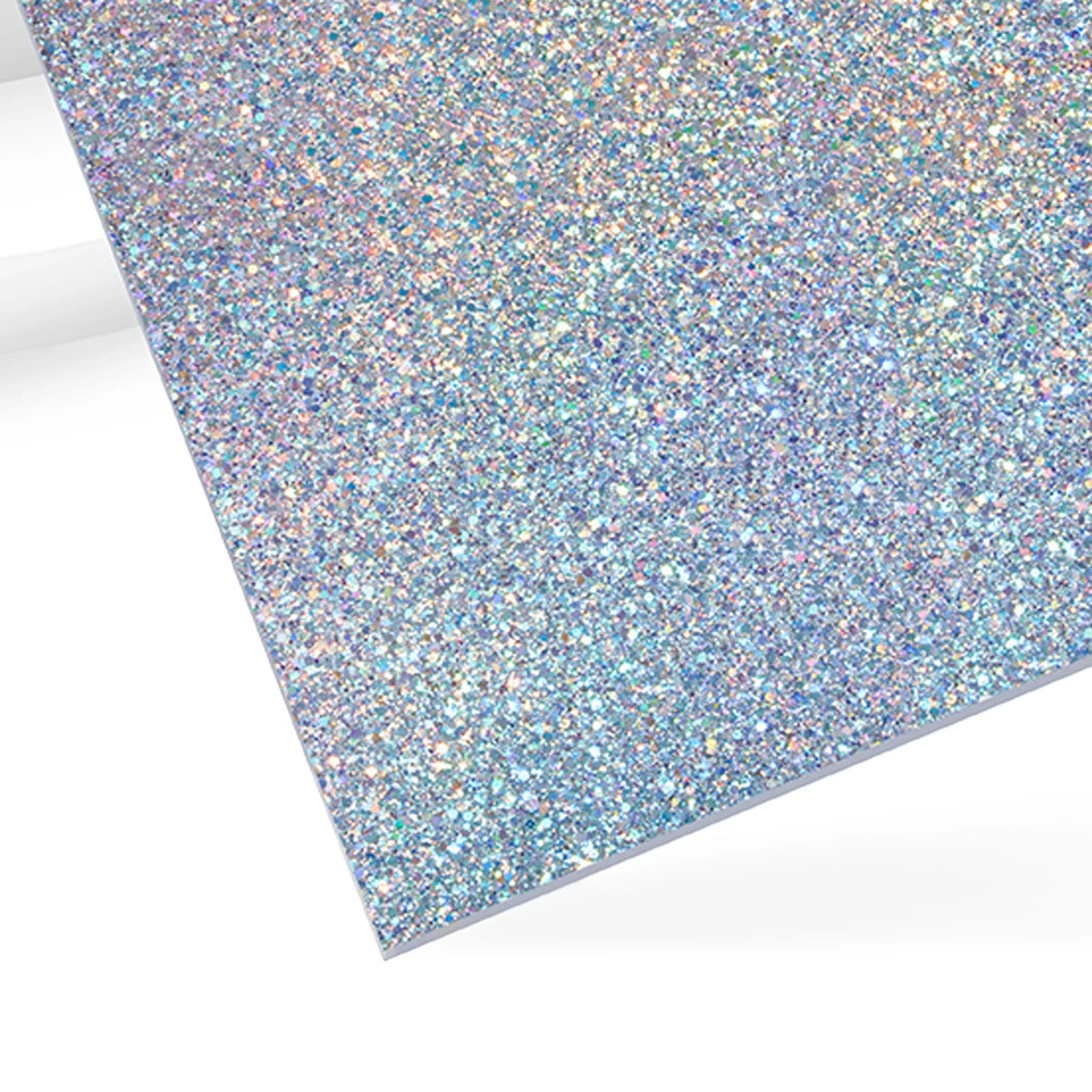 3mm Holographic Sparkle Glitter Acrylic Sheet (3pcs)
