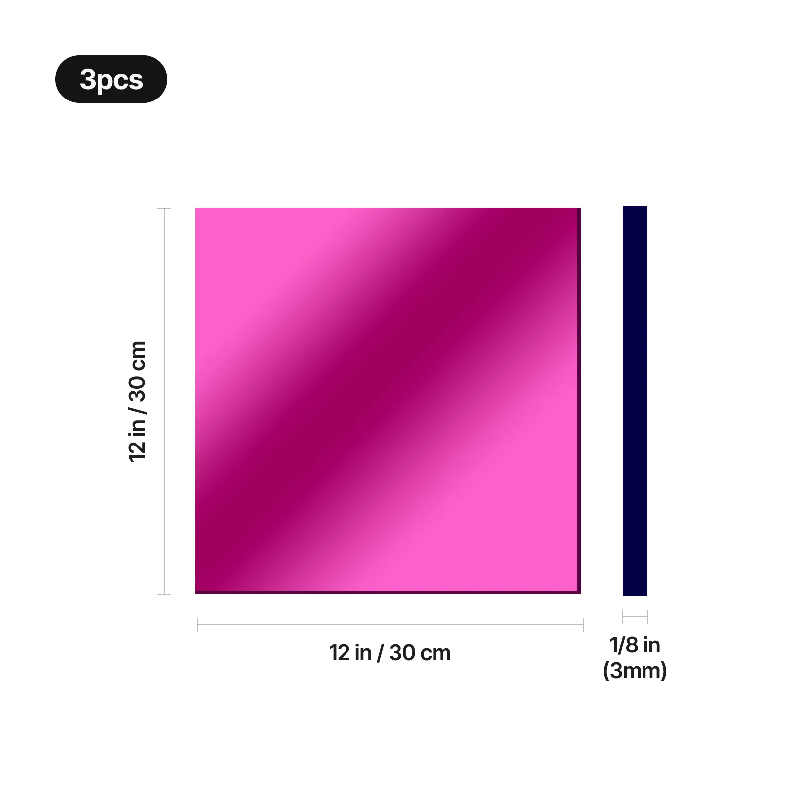 3 mm Mirror Acrylic Sheet - Image 3