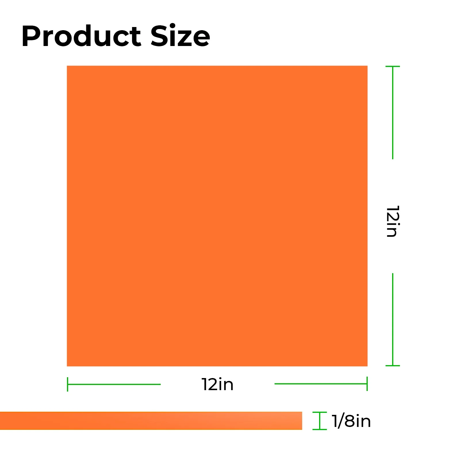 3mm Orange Opaque Glossy Acrylic Sheet(3pcs)-YAC024 - Image 2