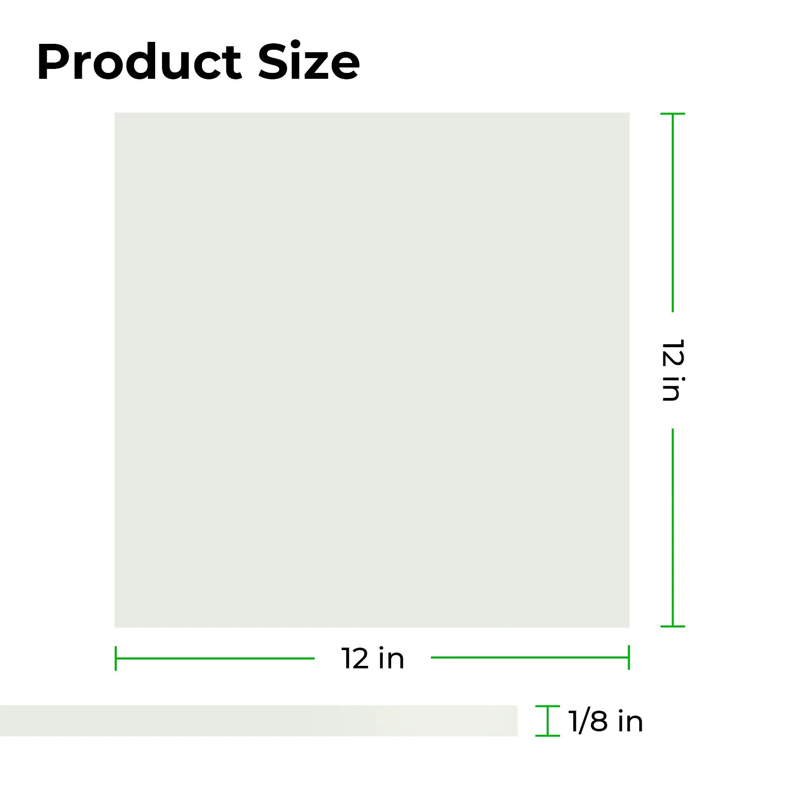 3mm Pale Green Glow in the Dark Acrylic Sheet (3pcs) - Image 4