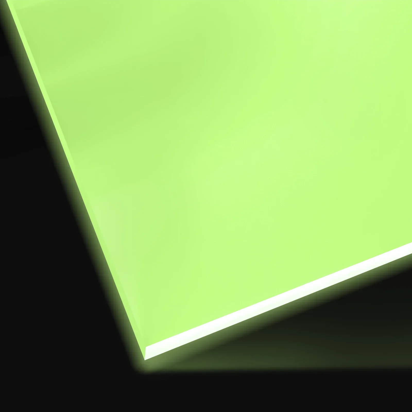 3mm Pale Yellow Glow in the Dark Acrylic Sheet (3pcs)