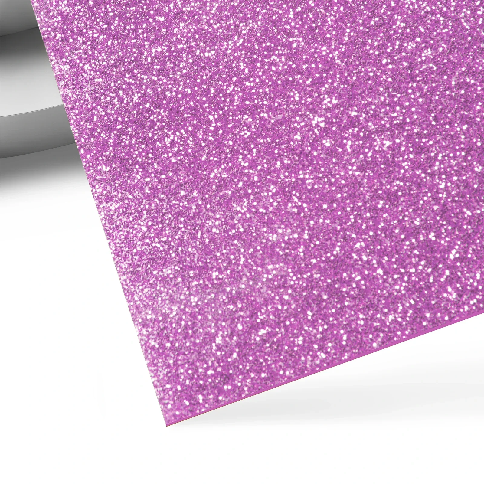 3mm Pink Glitter Opaque Glossy Acrylic Sheet (3pcs)