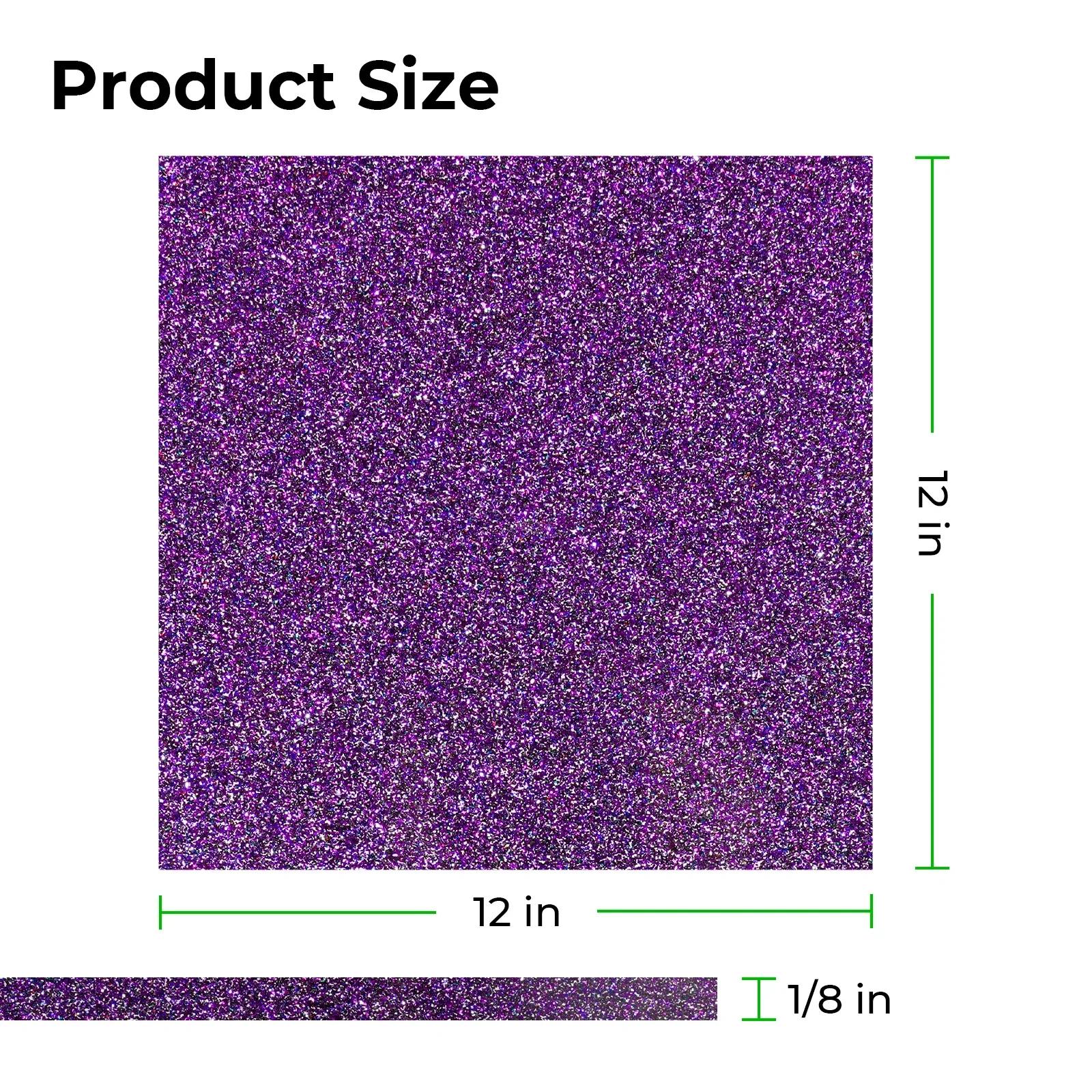 3mm Purple Glitter Opaque Glossy Acrylic Sheet (3pcs) - Image 2