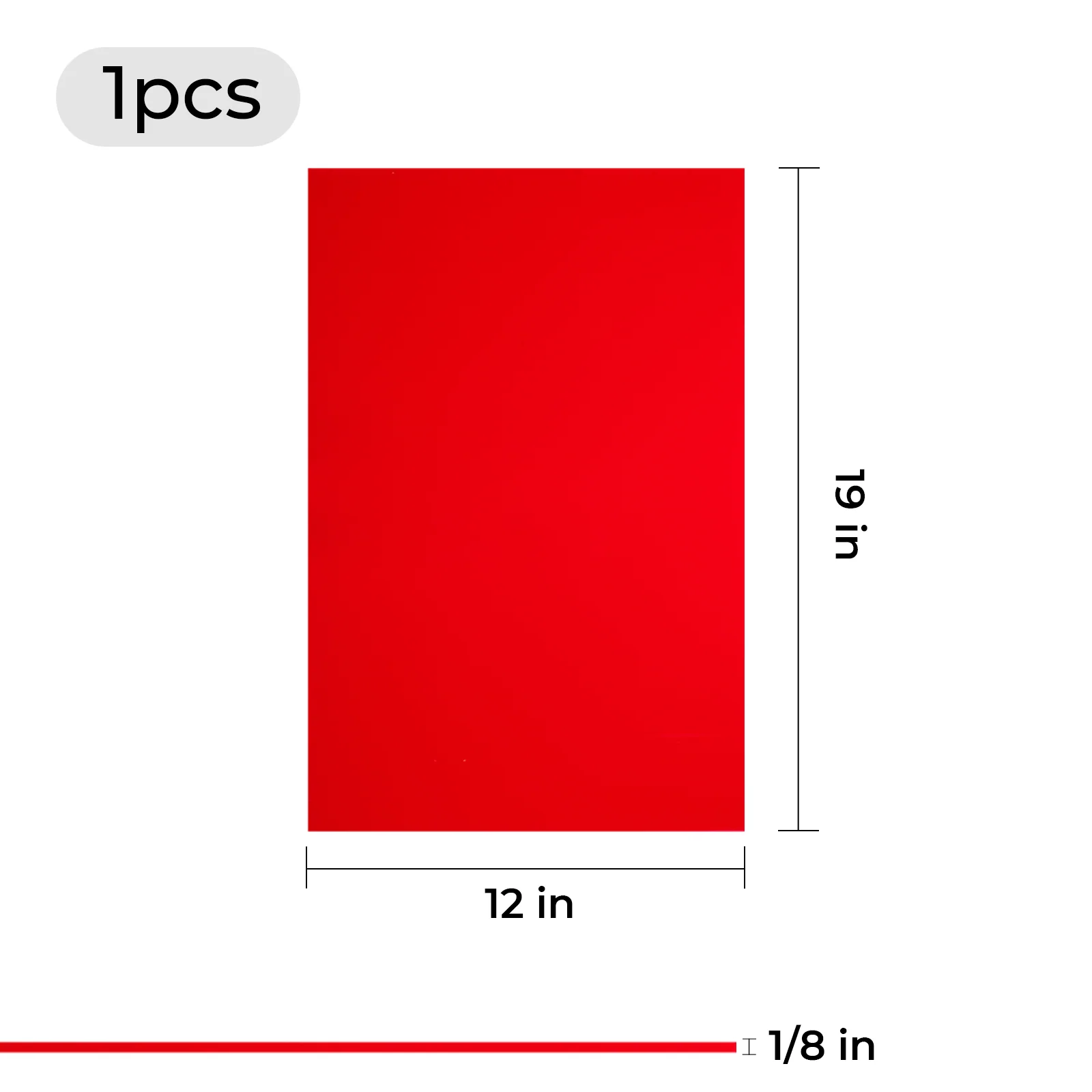 3mmx30cmx48cm Red Acrylic Sheet for Diode Laser Cutting (1pcs) - Image 3