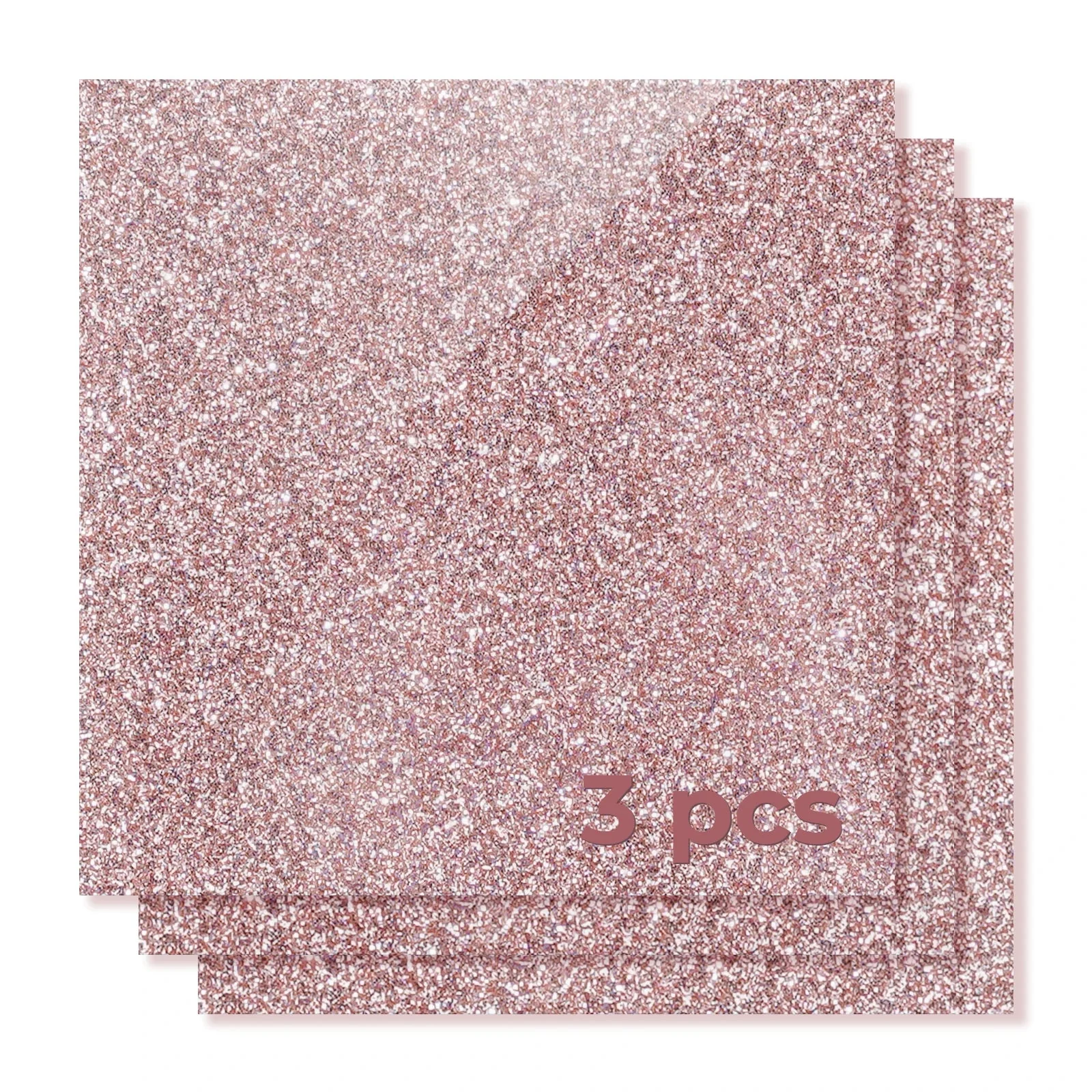 3mm Rose Gold Glitter Opaque Glossy Acrylic Sheet (3pcs) - Image 4
