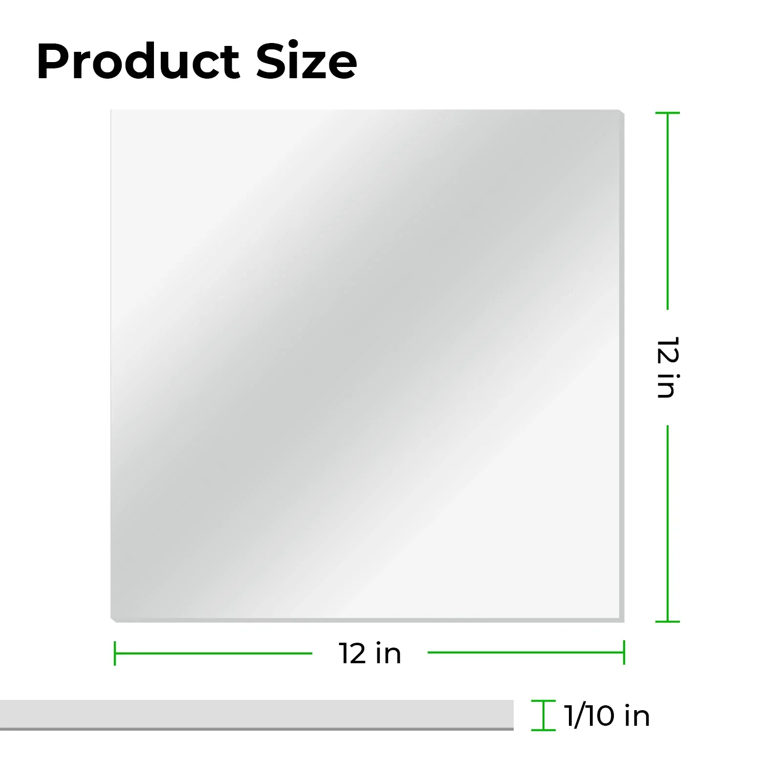 2,6 mm See-through Mirror Acrylic Sheet (3pcs) - Image 3