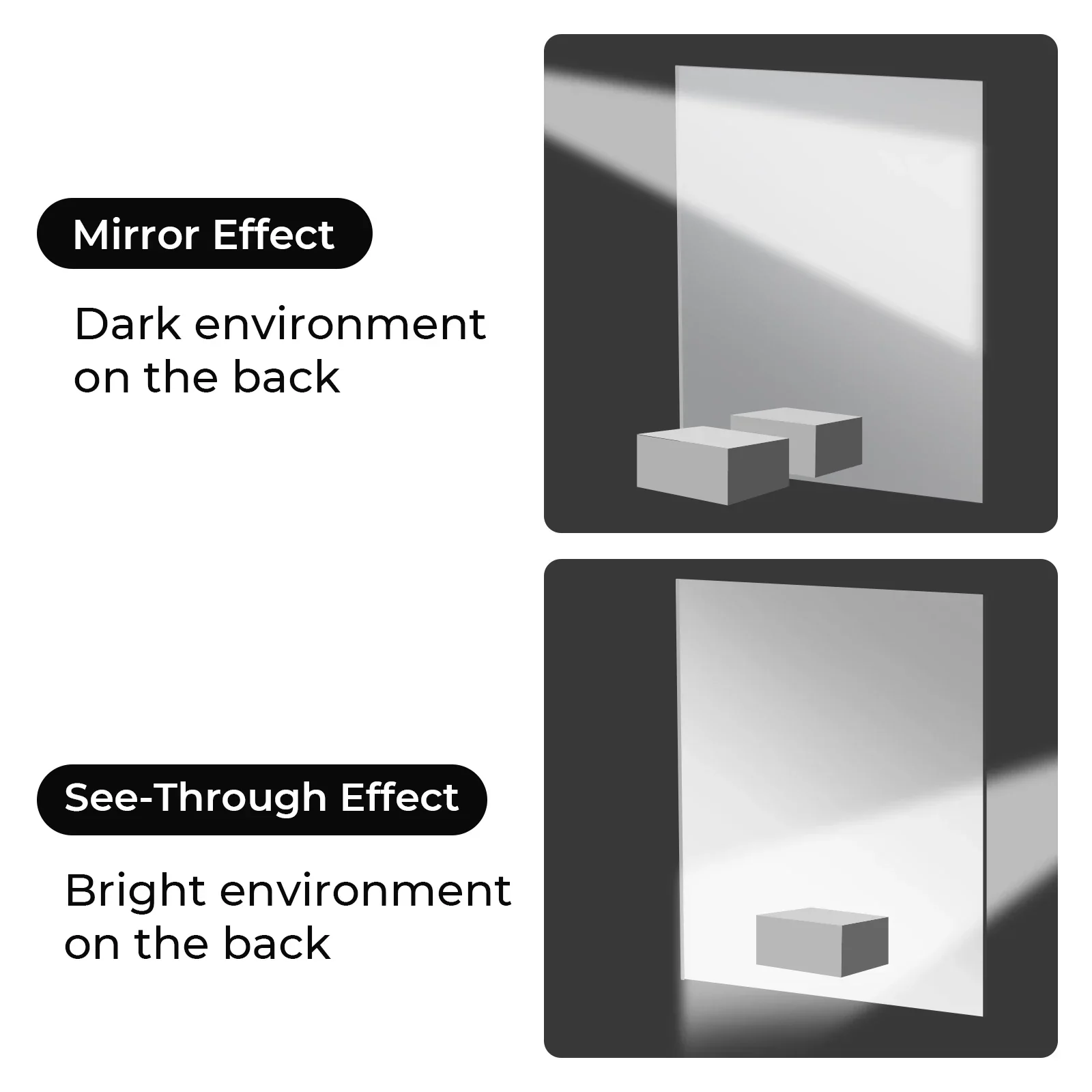 2,6 mm See-through Mirror Acrylic Sheet (3pcs) - Image 4