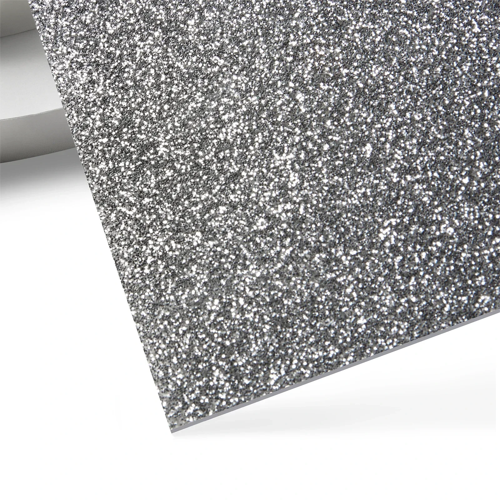 3mm Silver Glitter Opaque Glossy Acrylic Sheet (3pcs)