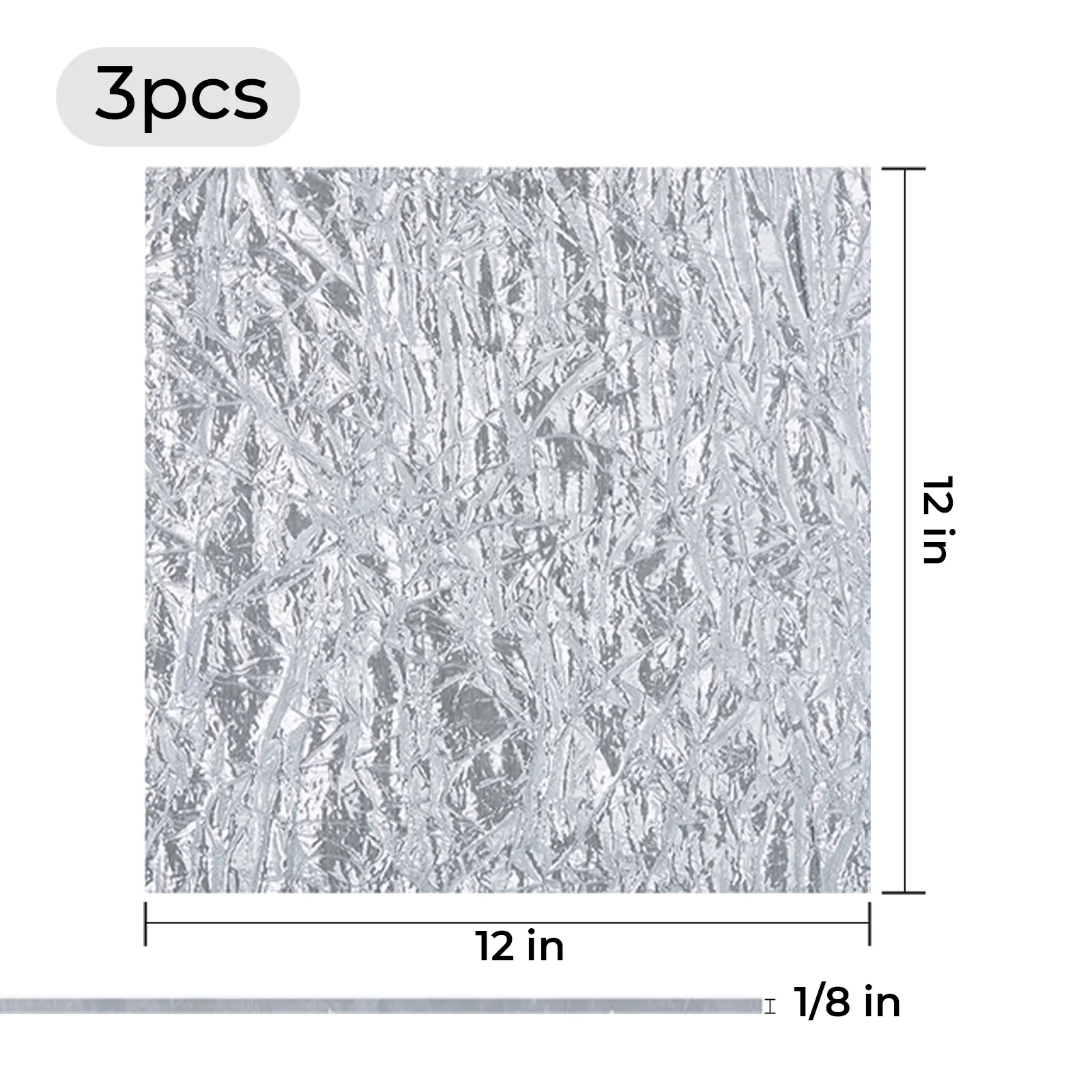 3 mm Silver Metallic Mesh Acrylic Sheet (3pcs) - Image 3