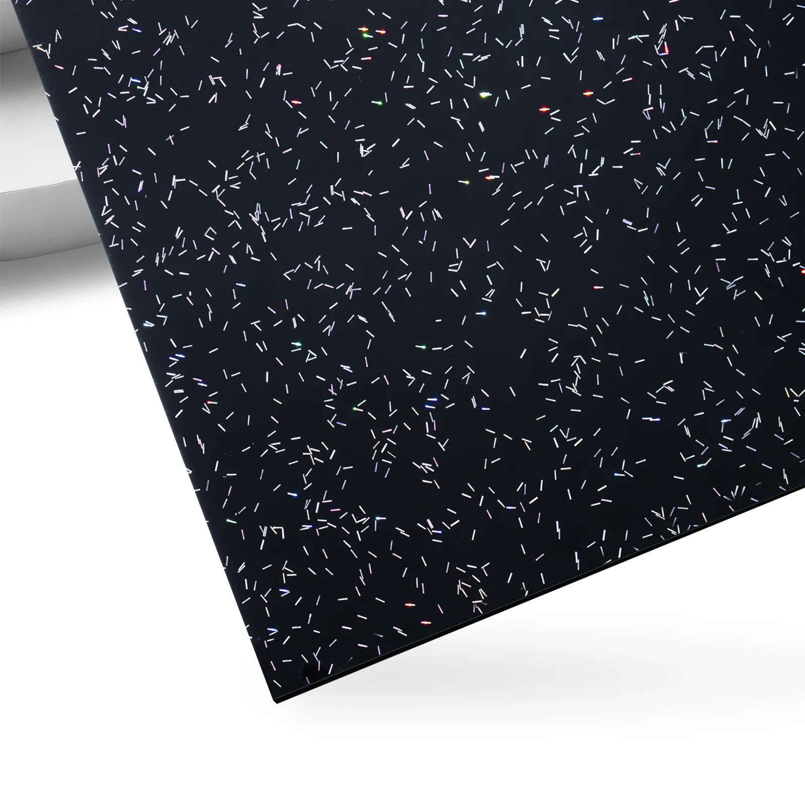 3,2 mm Sprinkles Glitter Black Acrylic Sheets (3 pcs)