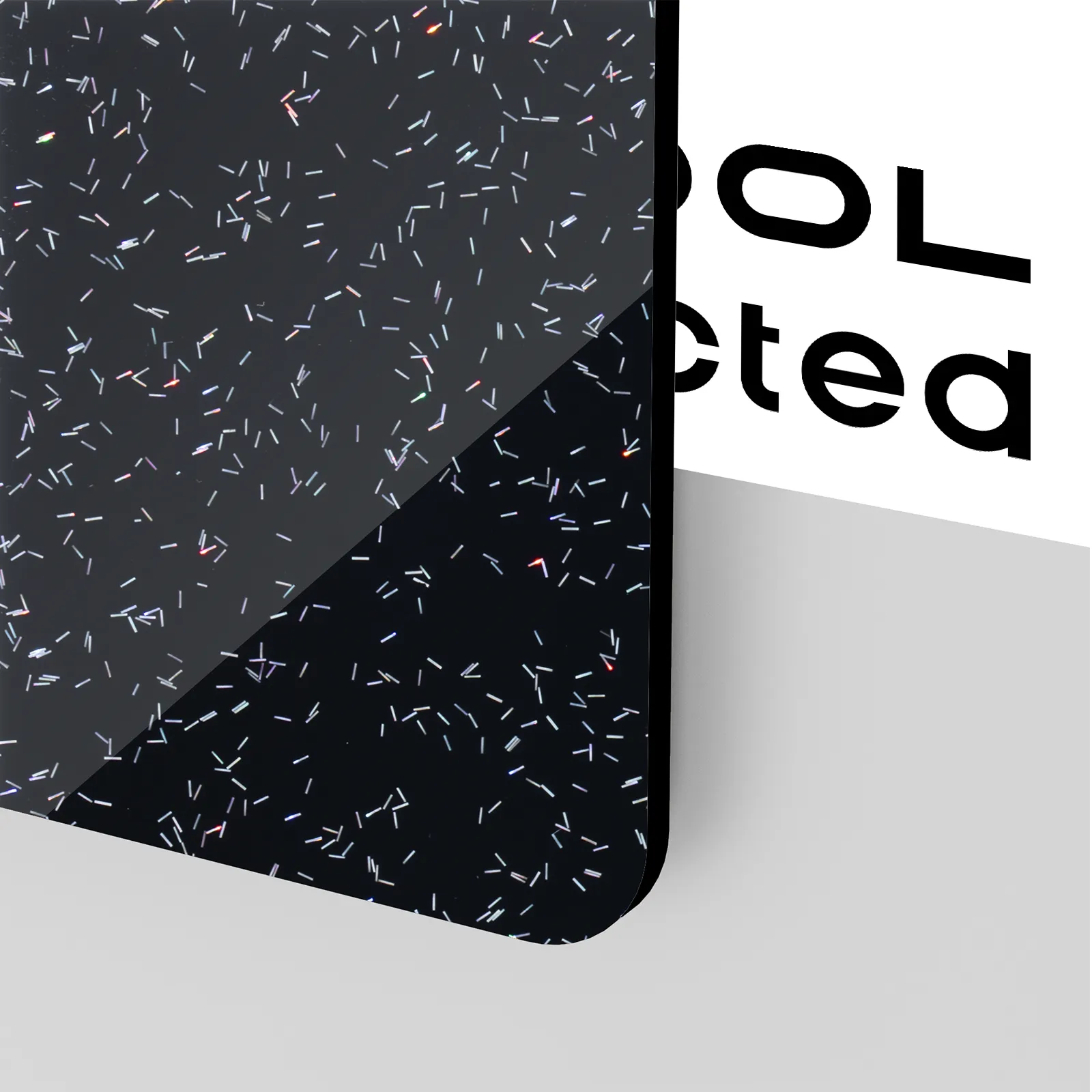 3,2 mm Sprinkles Glitter Black Acrylic Sheets (3 pcs) - Image 5