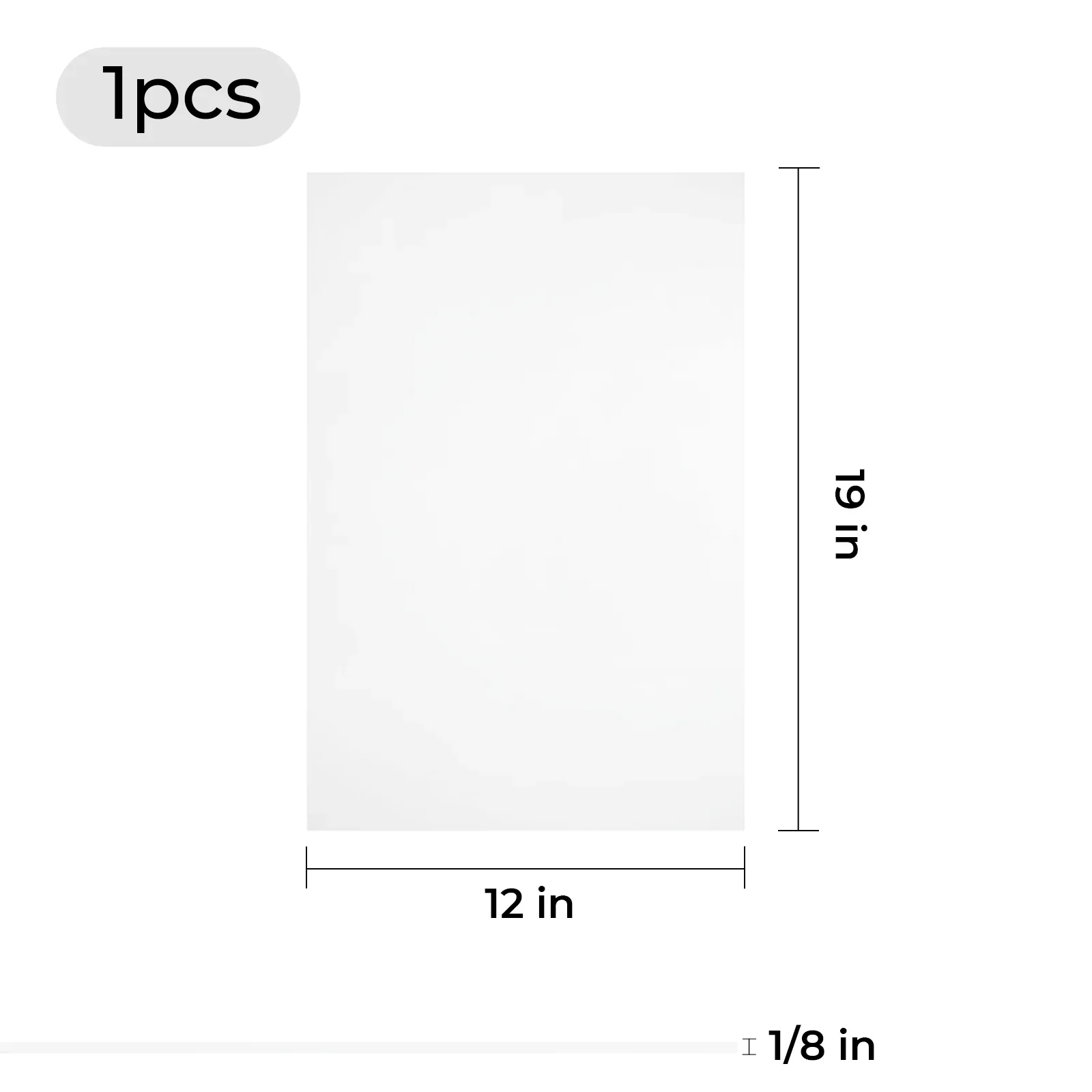3mmx30cmx48cm Transparent Acrylic Sheet (1pcs) - Image 3