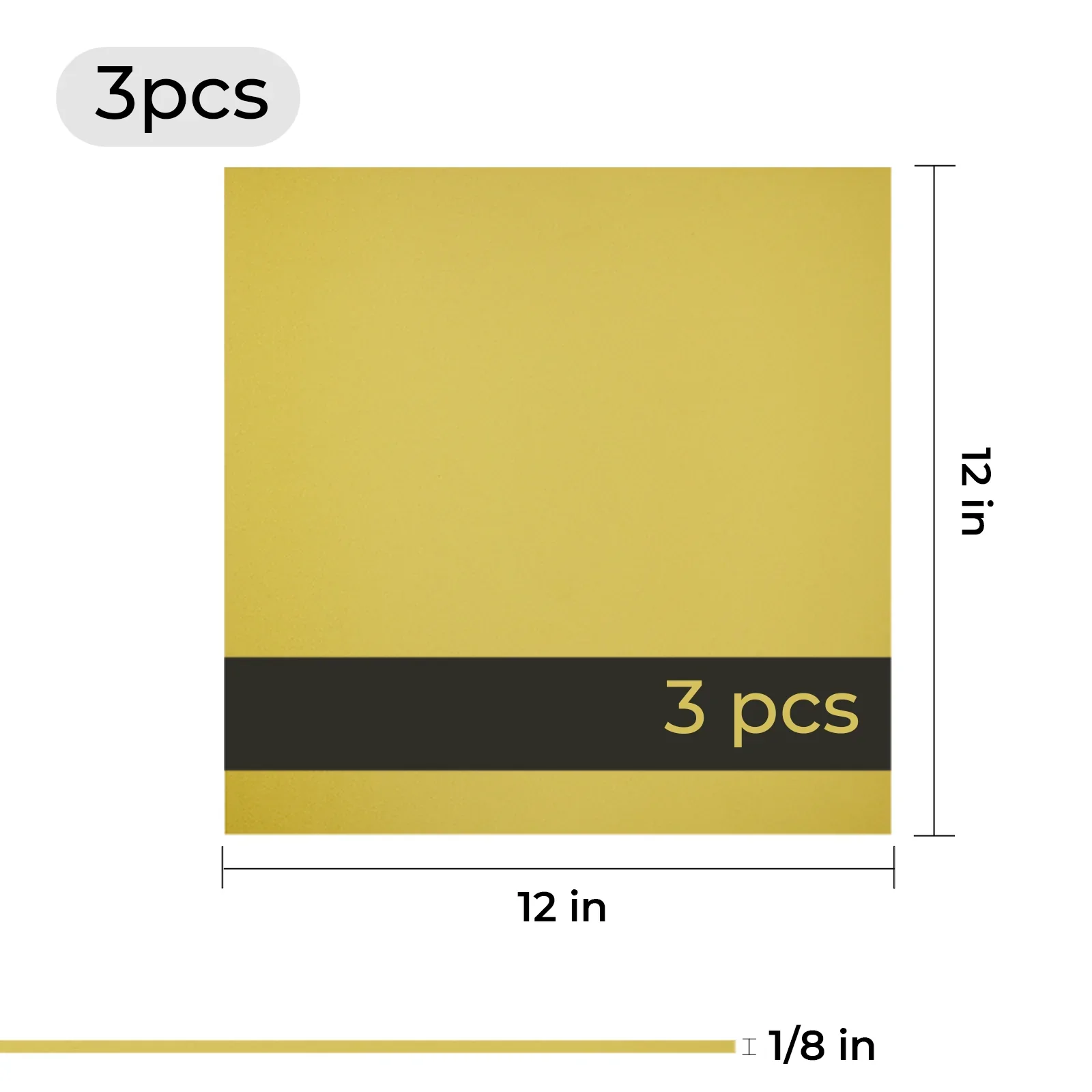 3 mm Two-Tone Glossy Acrylic Sheet (3 pcs) - Image 29