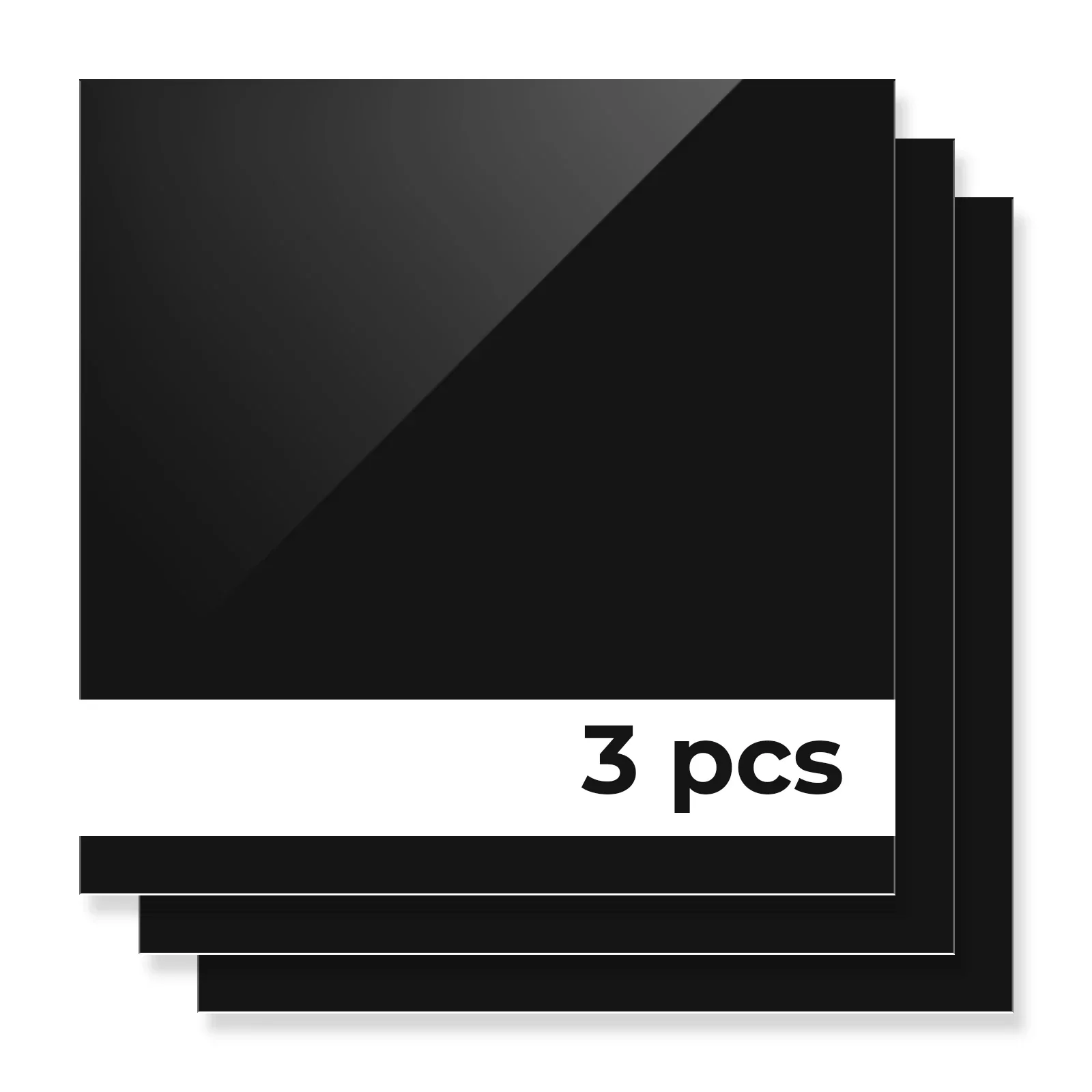3mm Two-Tone Acrylic Sheet Black to White for Diode Laser Cutting (3pcs) - Image 3