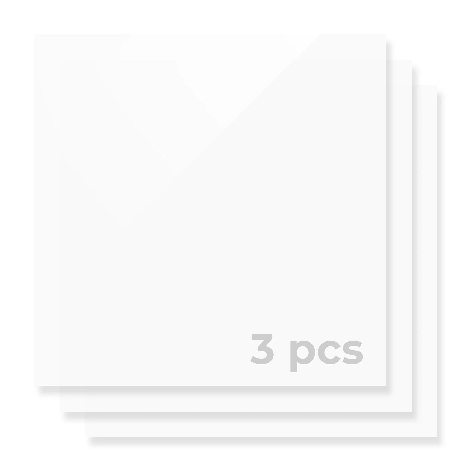 3mm White Opaque Glossy Acrylic Sheet (3pcs) - Image 3