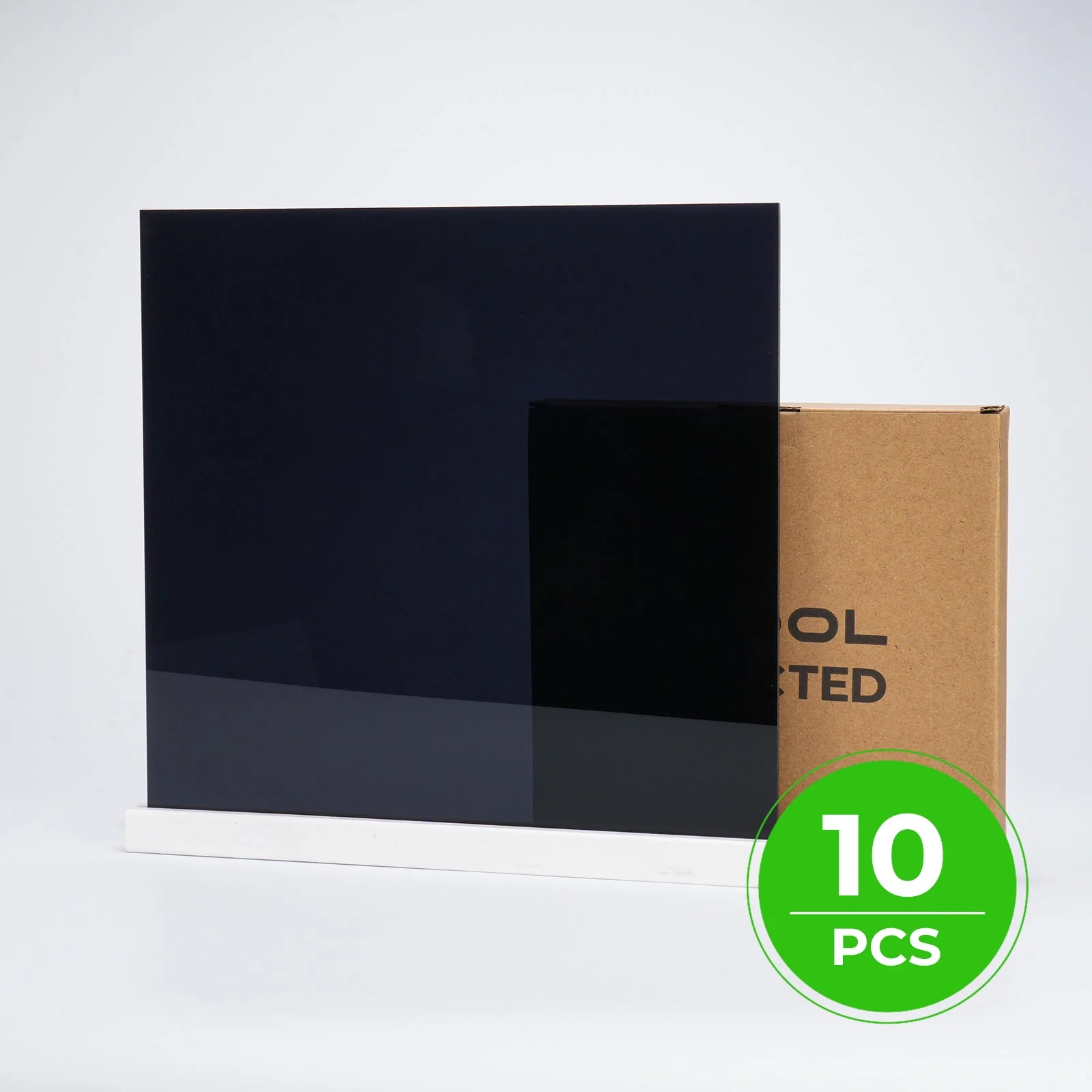 1mm Black Opaque Glossy Acrylic Sheet (10pcs) - Image 5