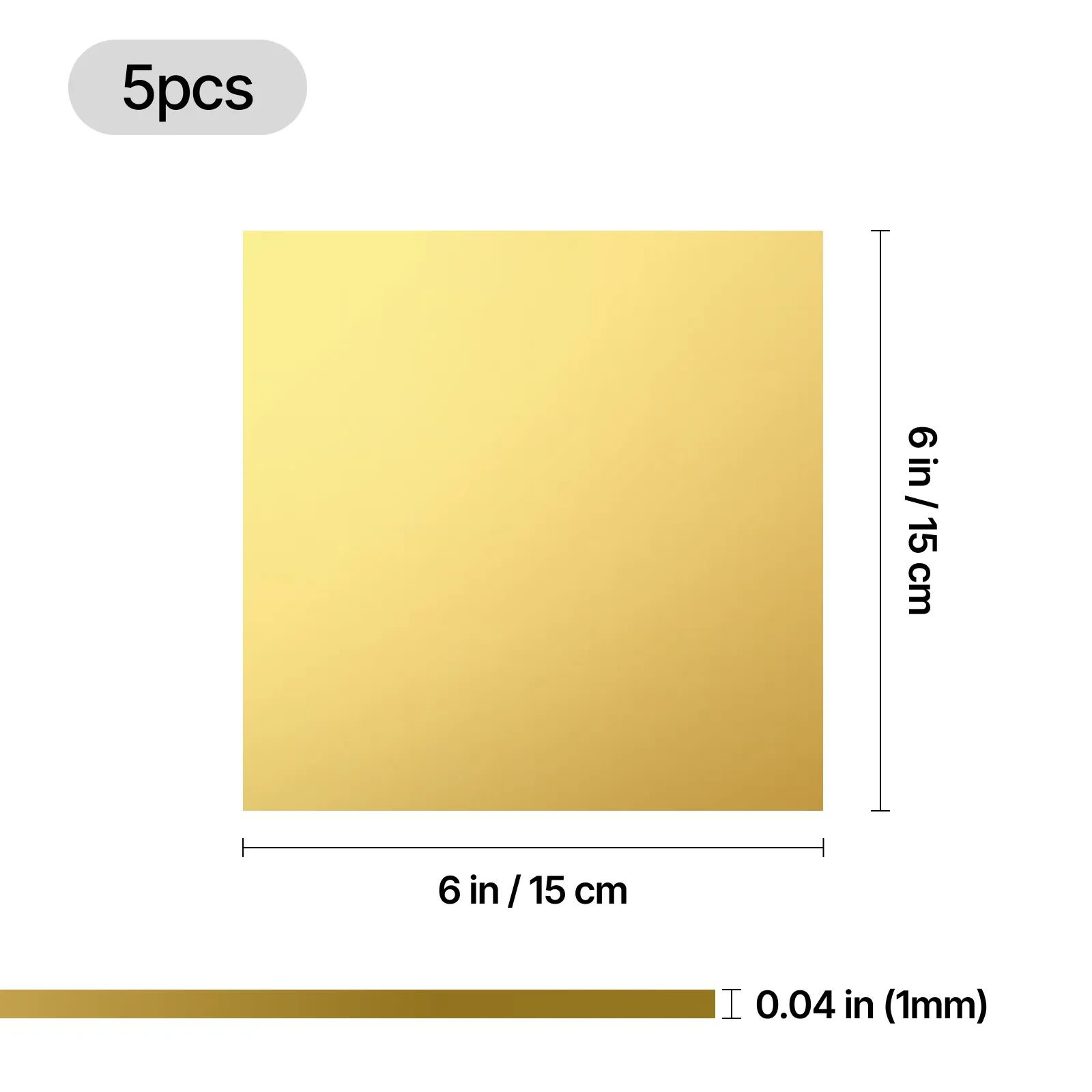 1,2 mm Brass Sheets (5 pcs) - Image 3