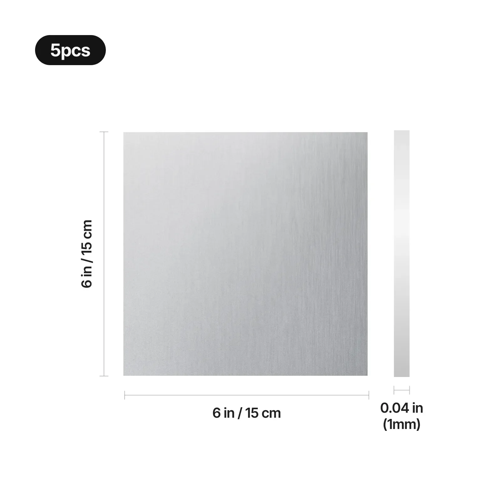 1,2 mm Grade 1 Titanium Sheets (5 pcs) - Image 3
