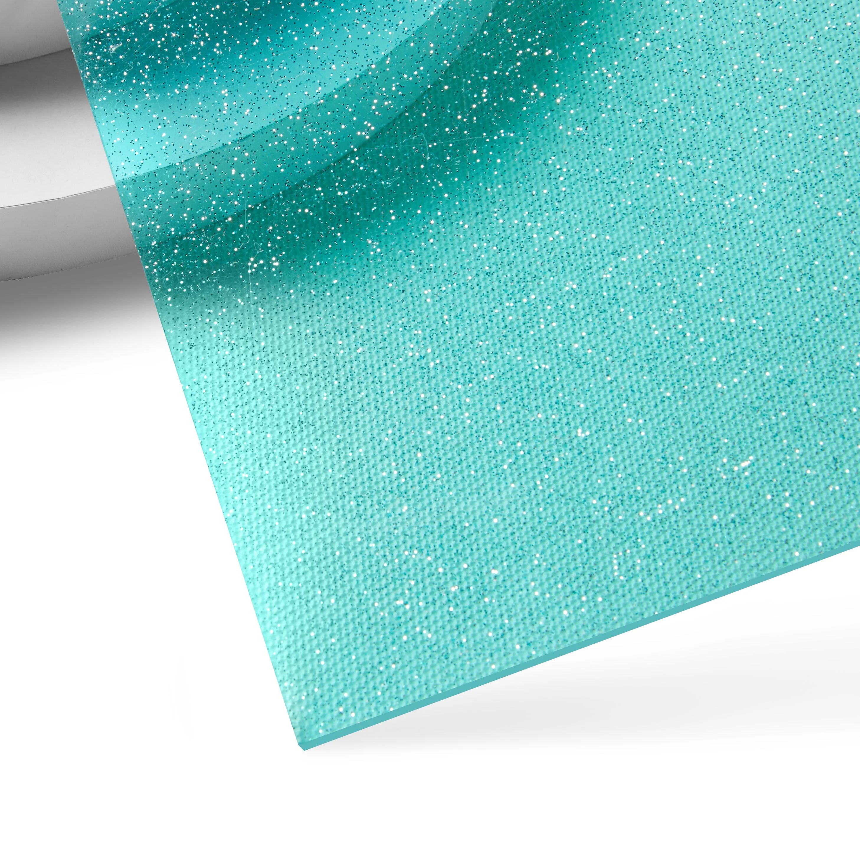 3mm Blue Glitter Translucent Glossy Acrylic Sheet (3pcs)