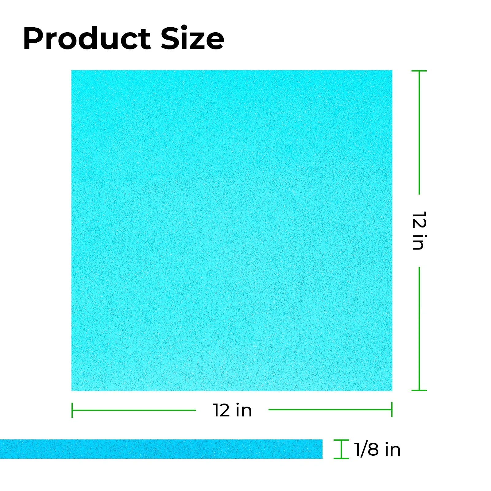 3mm Blue Glitter Translucent Glossy Acrylic Sheet (3pcs) - Image 2
