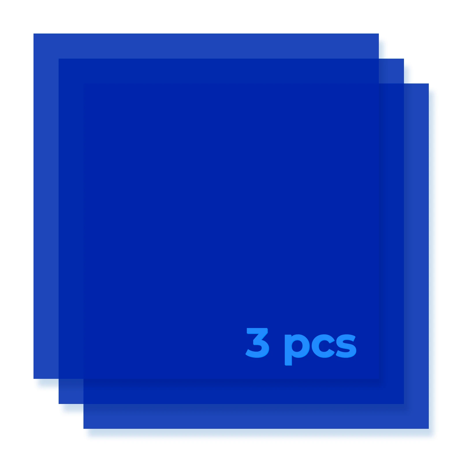 3mm Blue Translucent Glossy Acrylic Sheet (3pcs) - Image 4