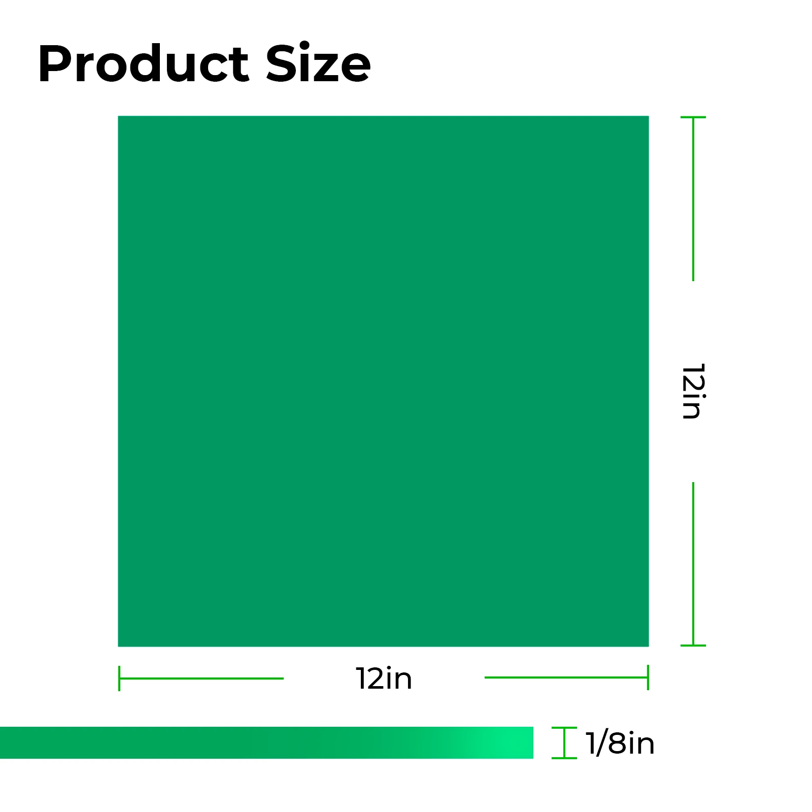 3 mm Green Opaque Glossy Acrylic Sheet for Diode Laser Cutting (3pcs) - Image 2