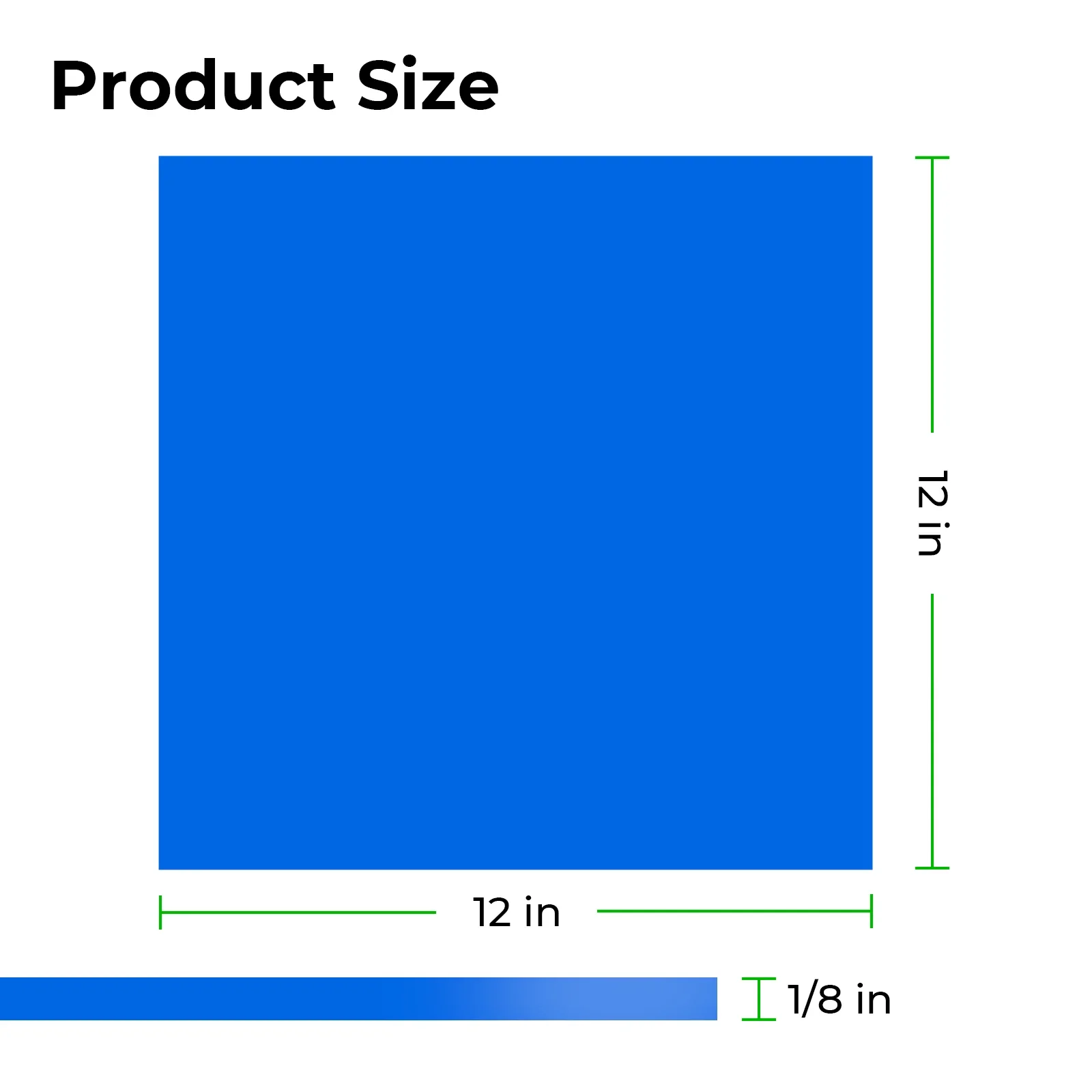 3 mm Blue Glossy Acrylic Sheet (3pcs) - Image 2