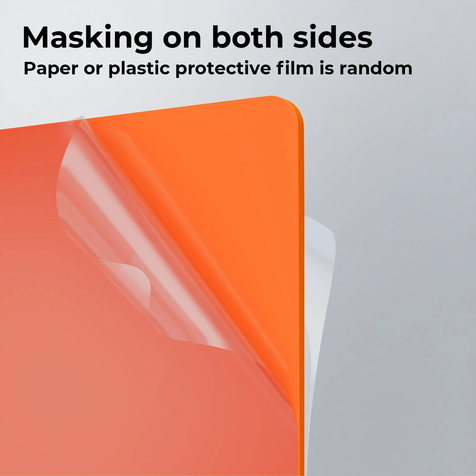 3mm Orange Opaque Glossy Acrylic Sheet (3pcs)-YAC013 - Image 3