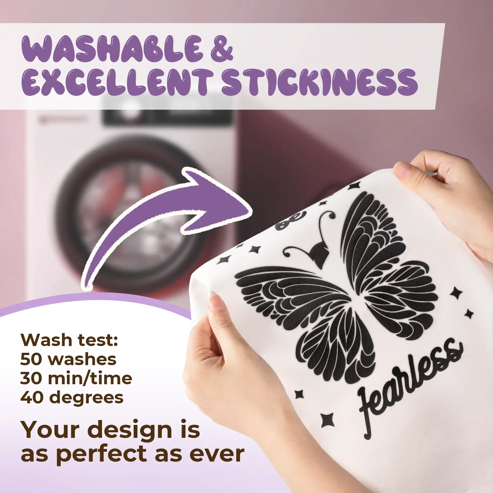 Laser-Safe Black 3D Puff Vinyl Heat Transfer Vinyl Roll - Image 5