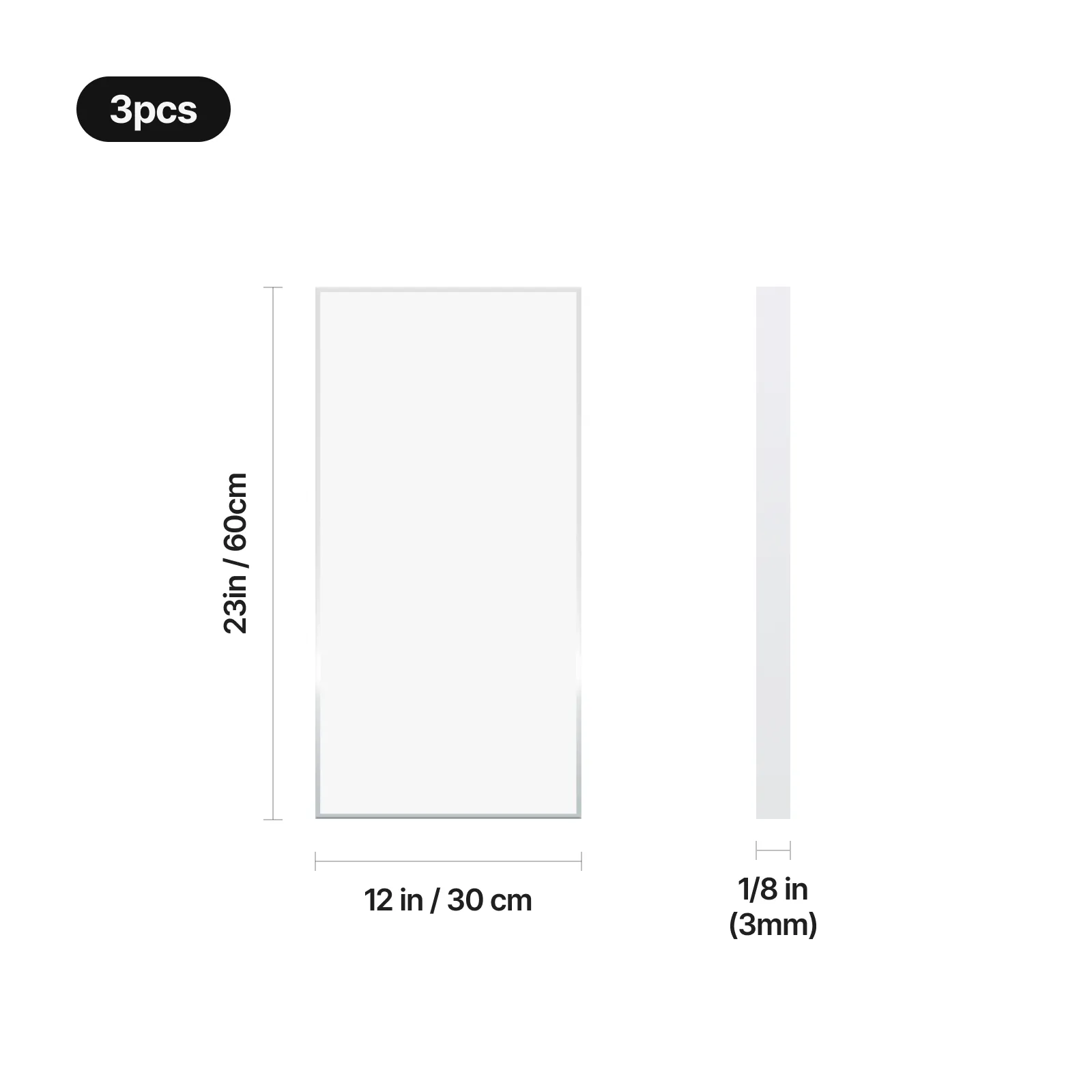 Clear Glossy Acrylic Sheet - Image 3