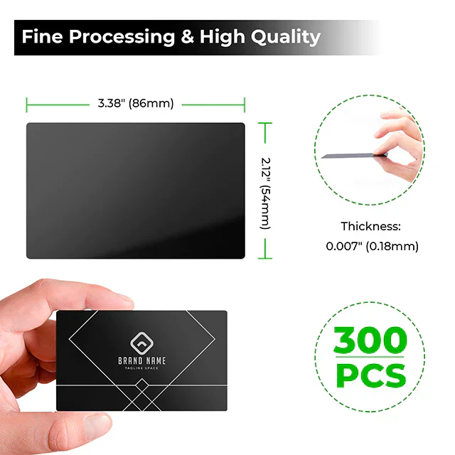Multicolor Aluminum Business Cards (300pcs) - Image 4