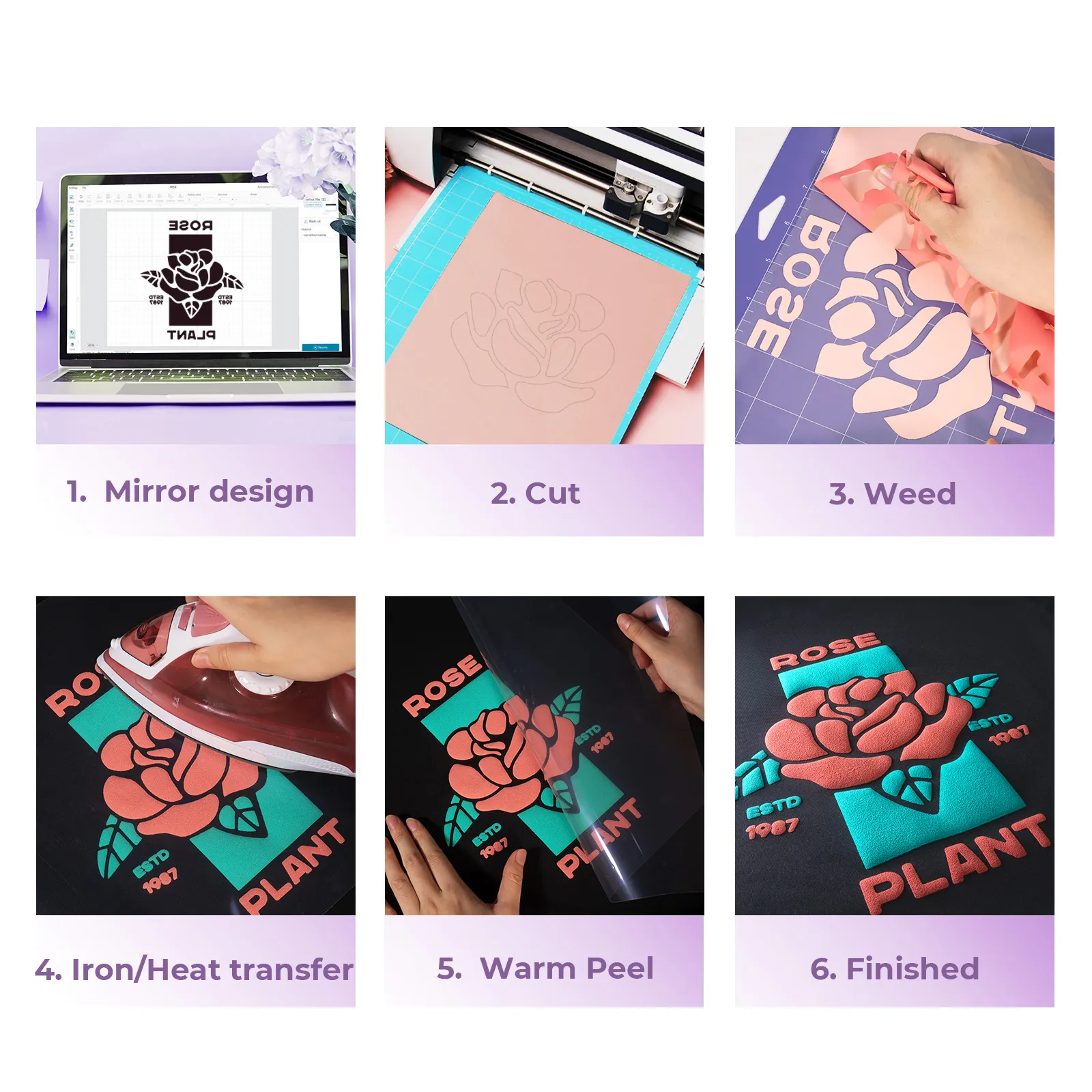 Laser-Safe Pastel Puff Vinyl Heat Transfer 3D (14 pcs) - Image 4