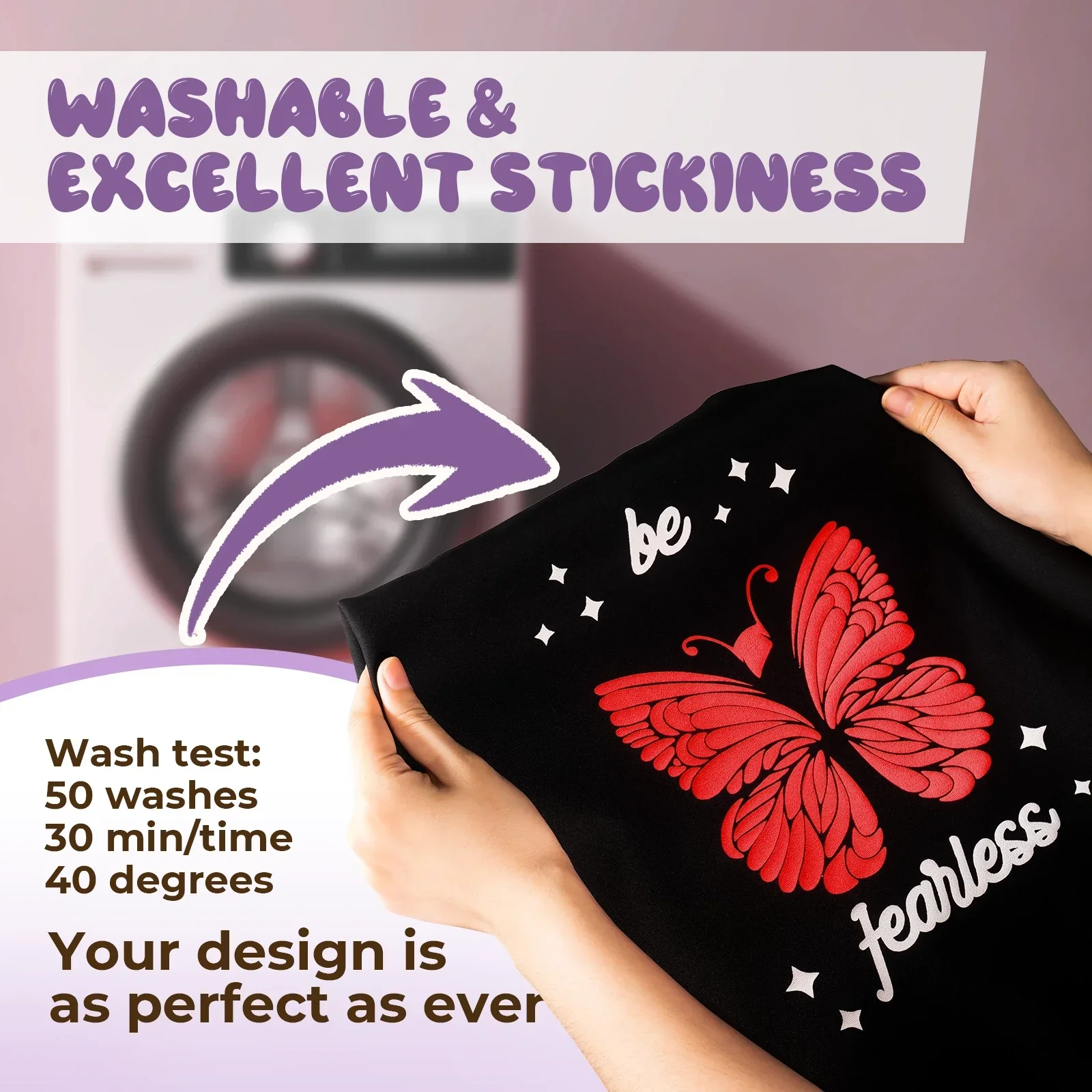 Laser-Safe Red 3D Puff Heat Transfer Vinyl Roll - Image 5