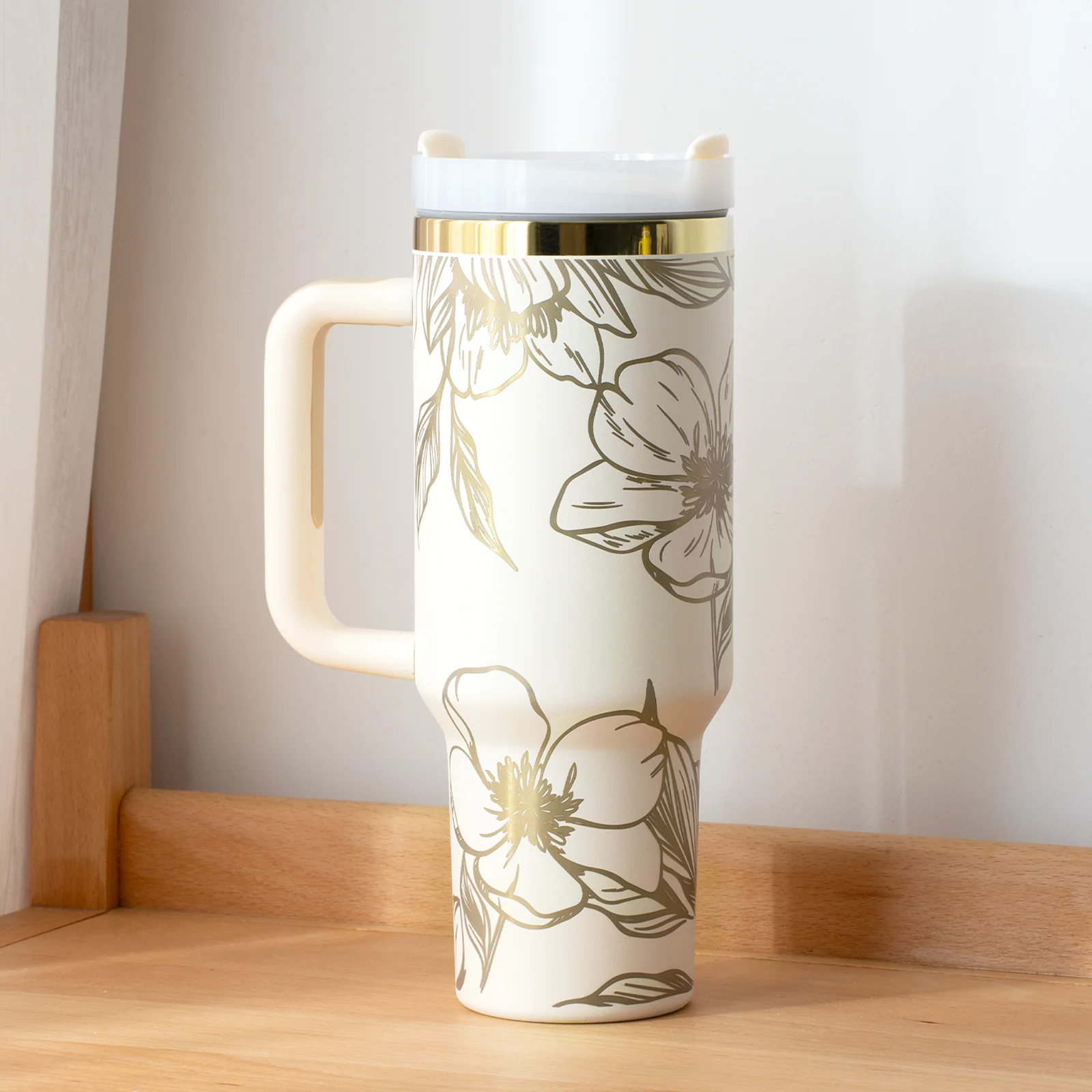 Stainless Steel Tumbler with Handle (40oz) - Image 13