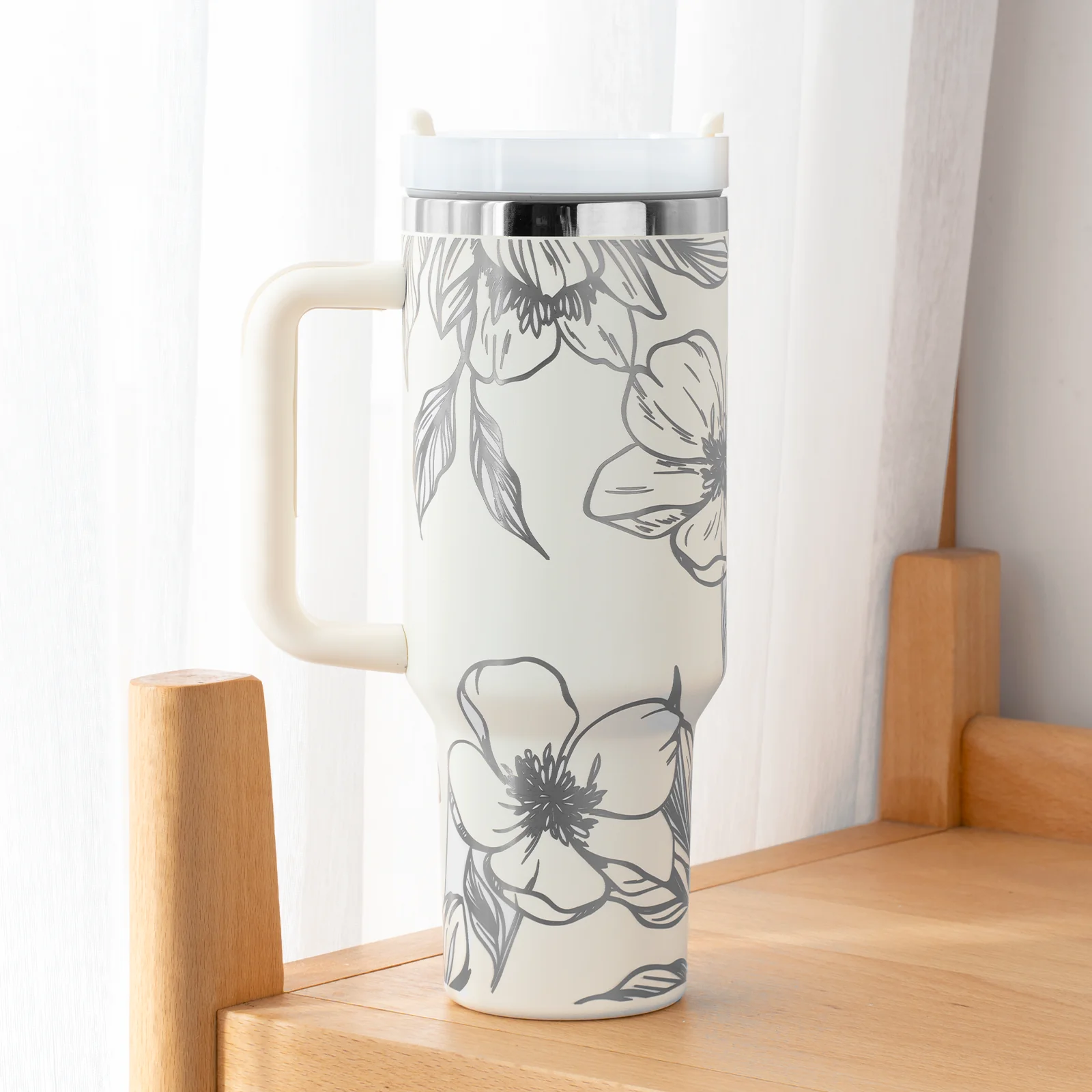 Stainless Steel Tumbler with Handle (40oz) - Image 28