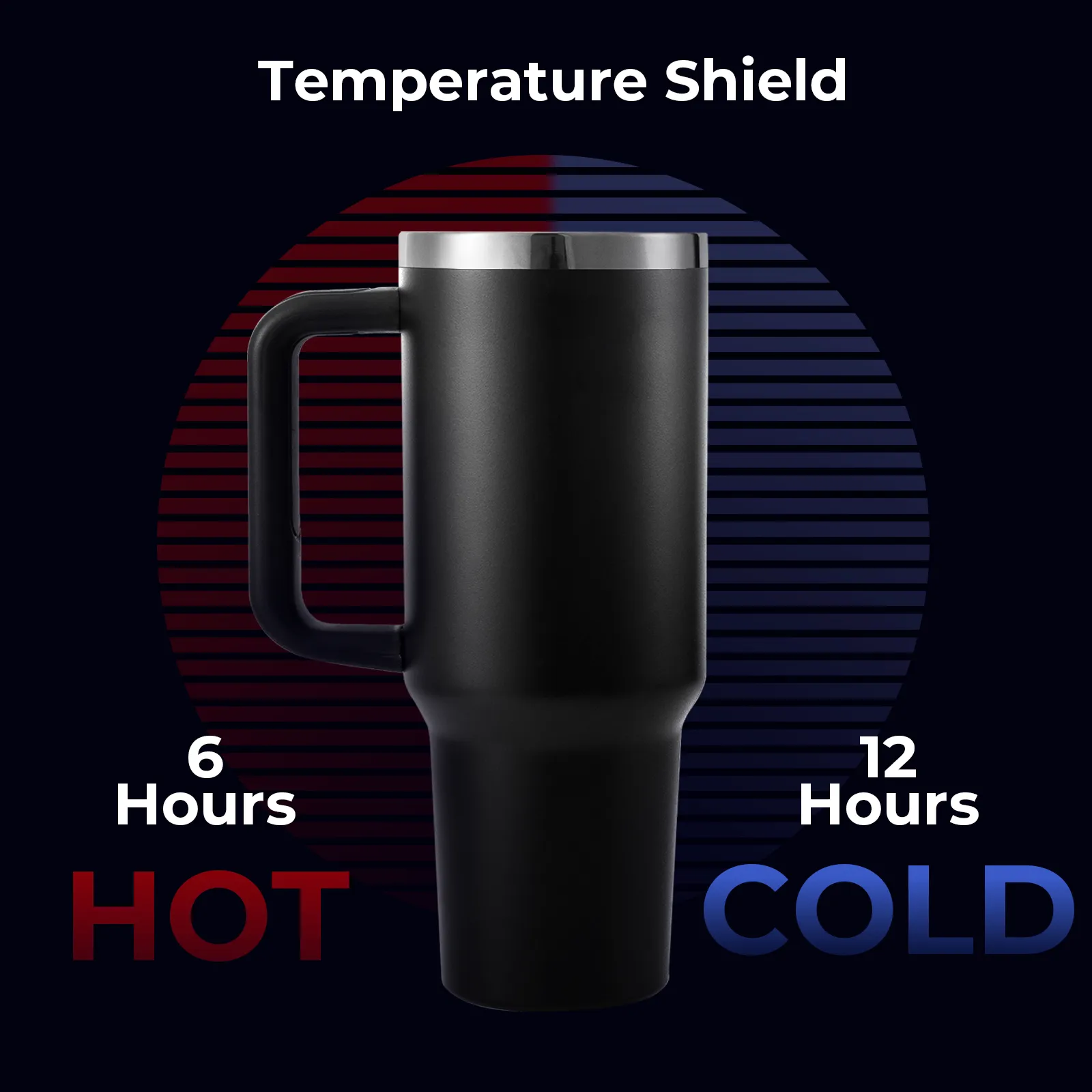 Stainless Steel Tumbler with Handle (40oz) - Image 7