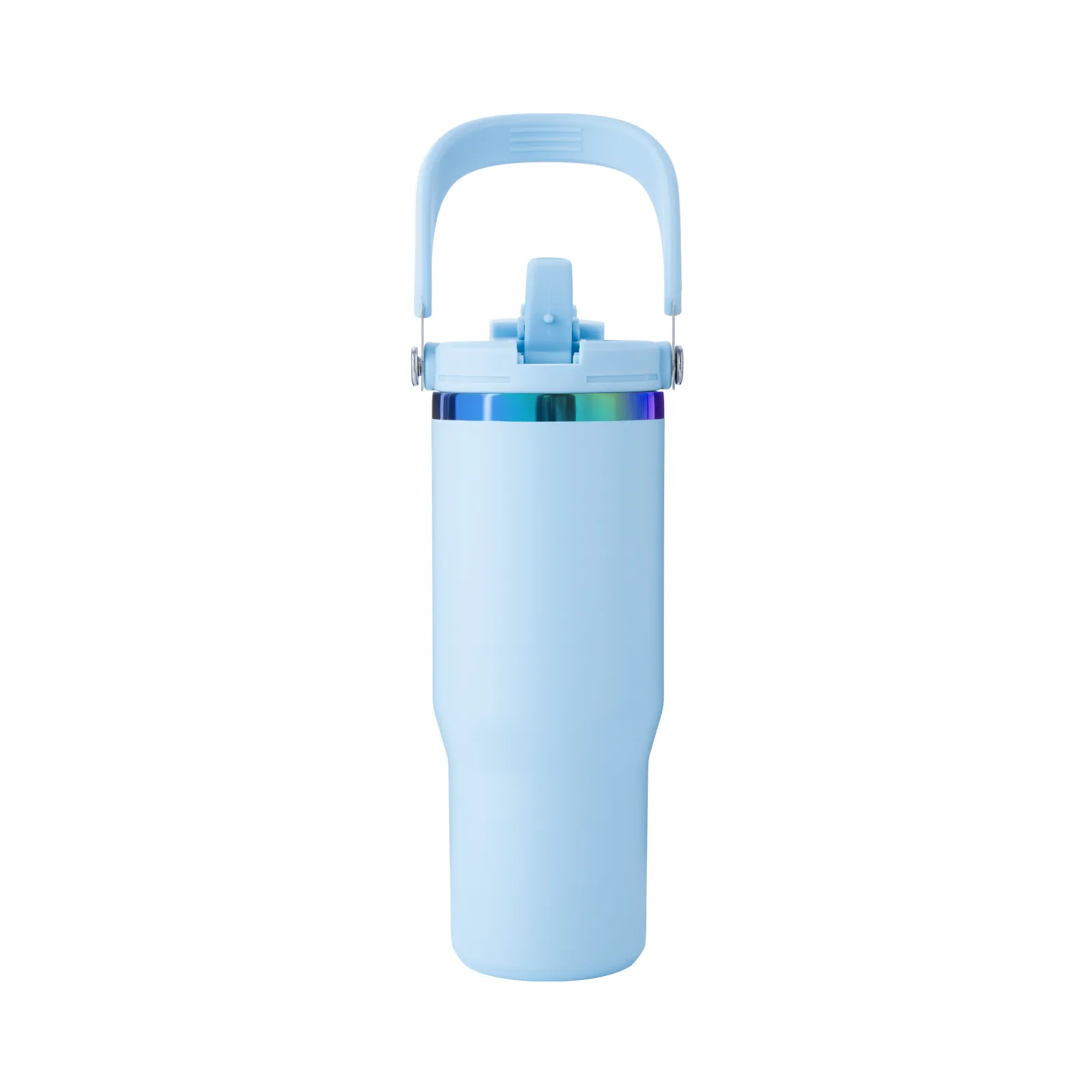 Stainless Steel Tumbler with Handle and Straw (30oz) - Image 10